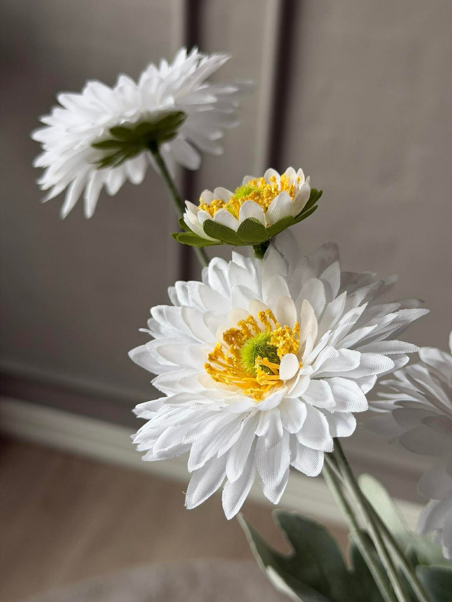 Margueritt stilk 60 cm - Hvit