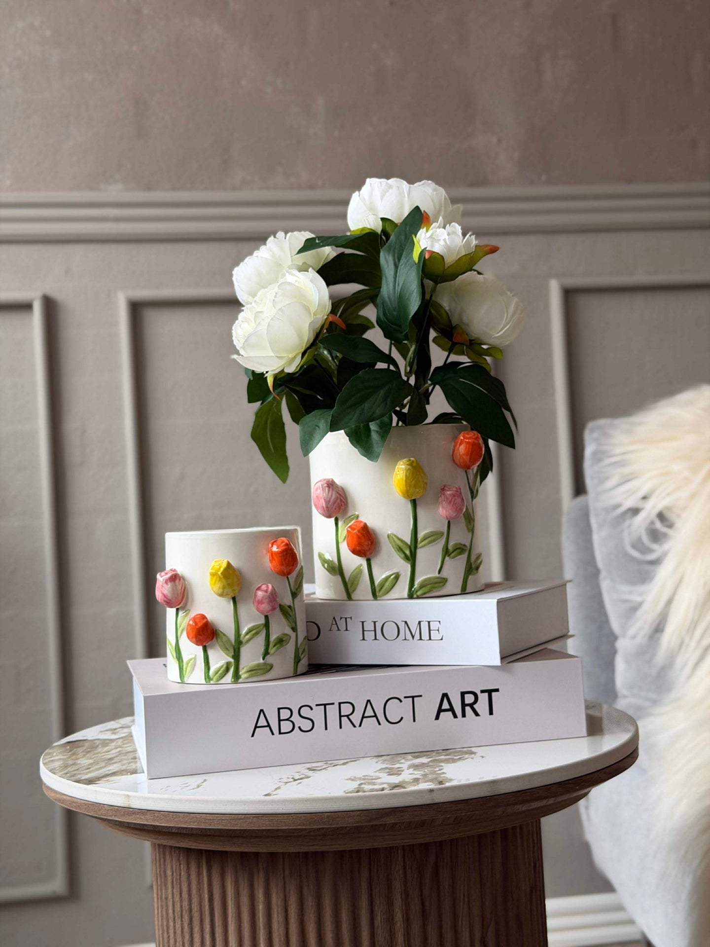 Skjulere med tulipaner - flere størrelser