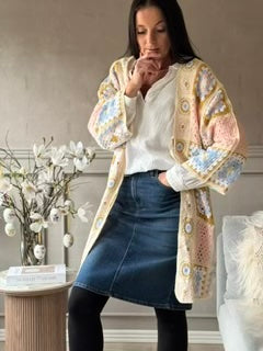 Cardigan Boho - Rosa