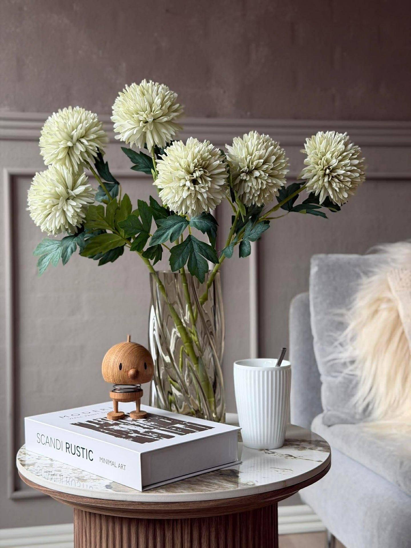 Blomsterstilk 53 cm - Hvit