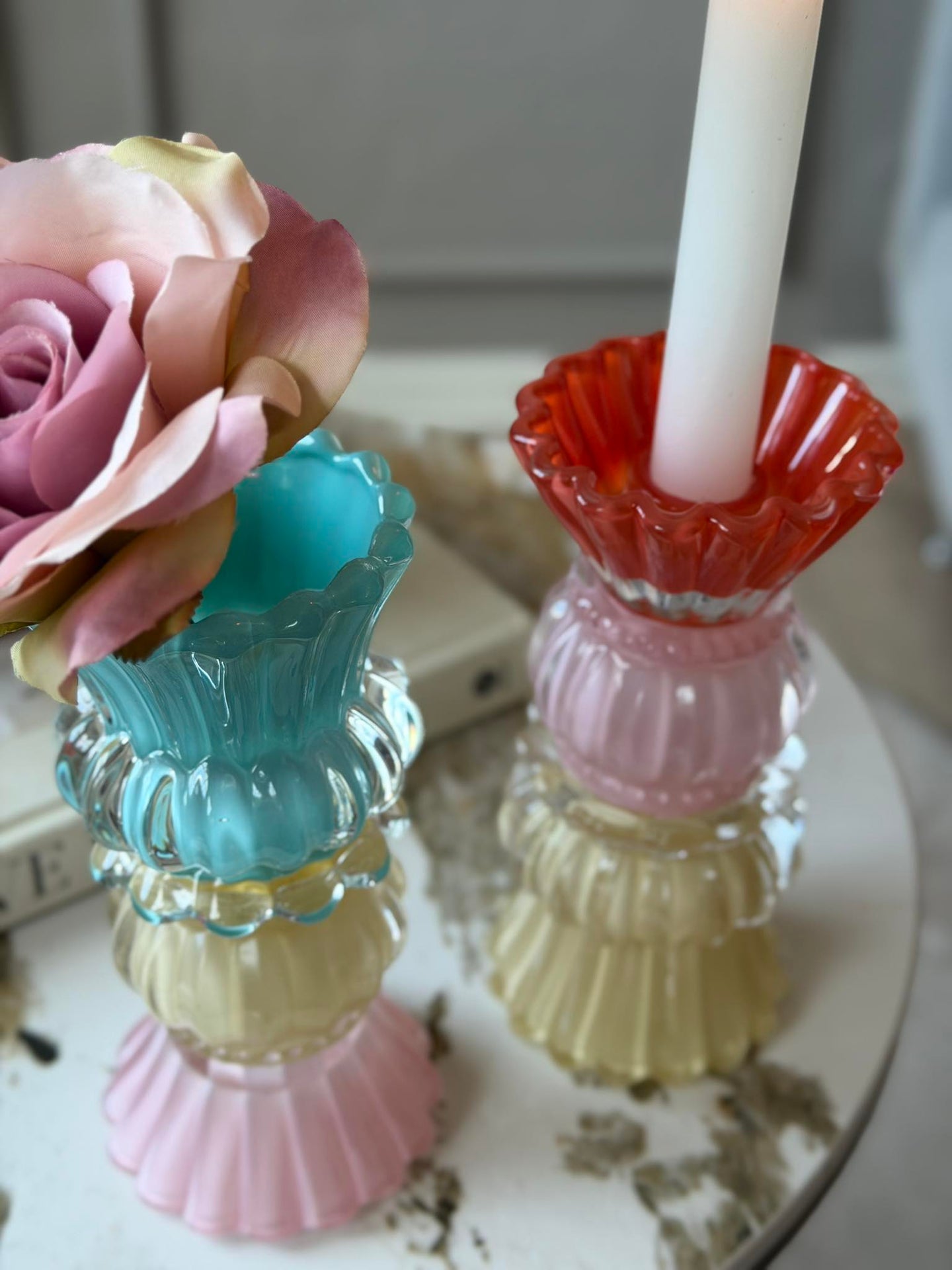 Lysestake BON 17 cm Vendbar - MIX