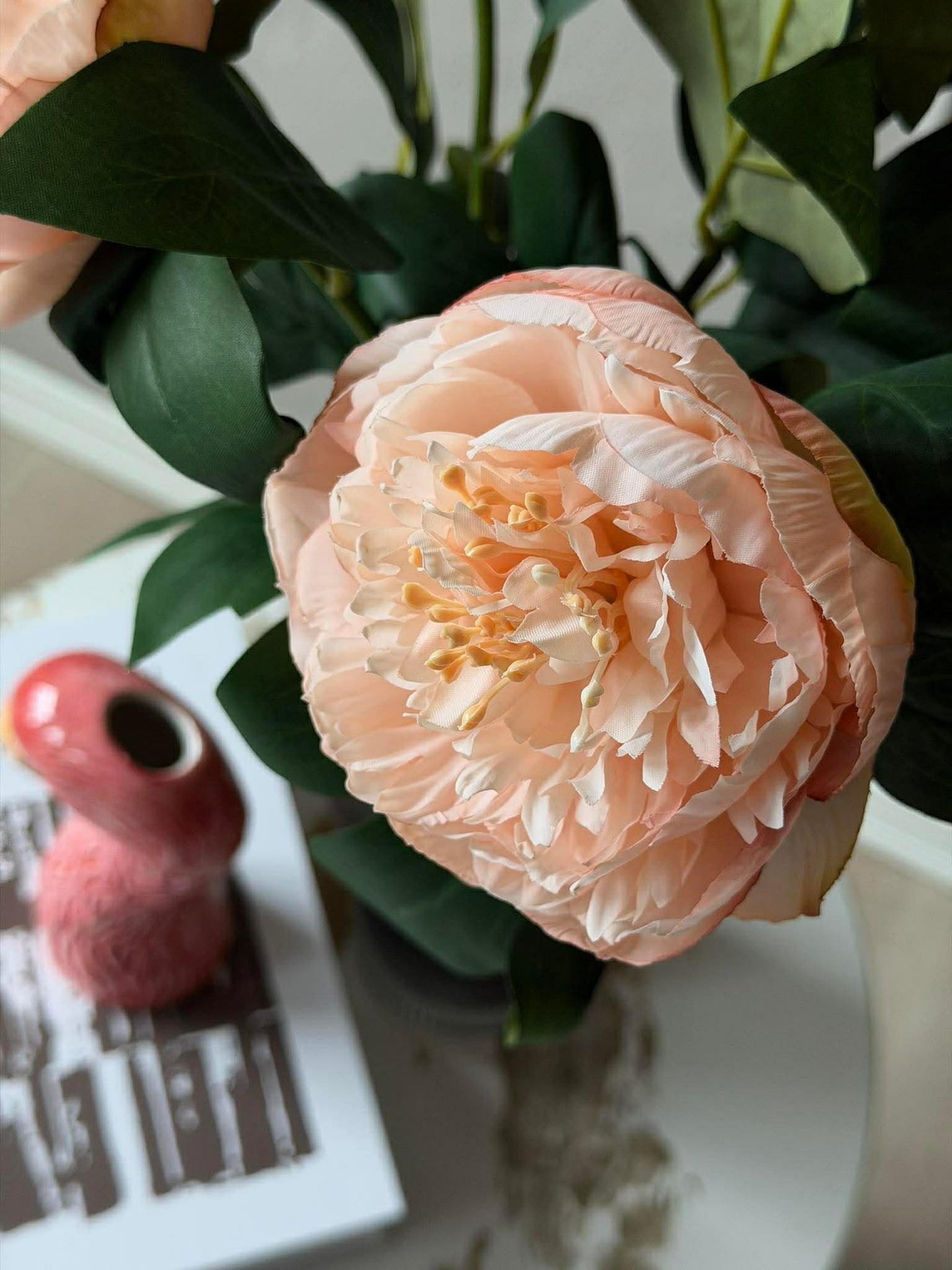 Blomst Peon - Sart rosa 70 cm