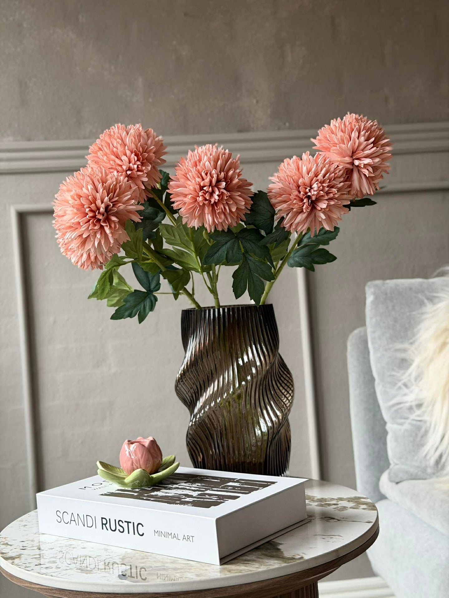 Blomst stilk 53 cm - Rosa