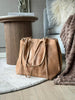 Shopper i myk skinnkvalitet - Sand
