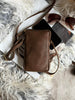 Mobilveske Misse - Coffee / gold