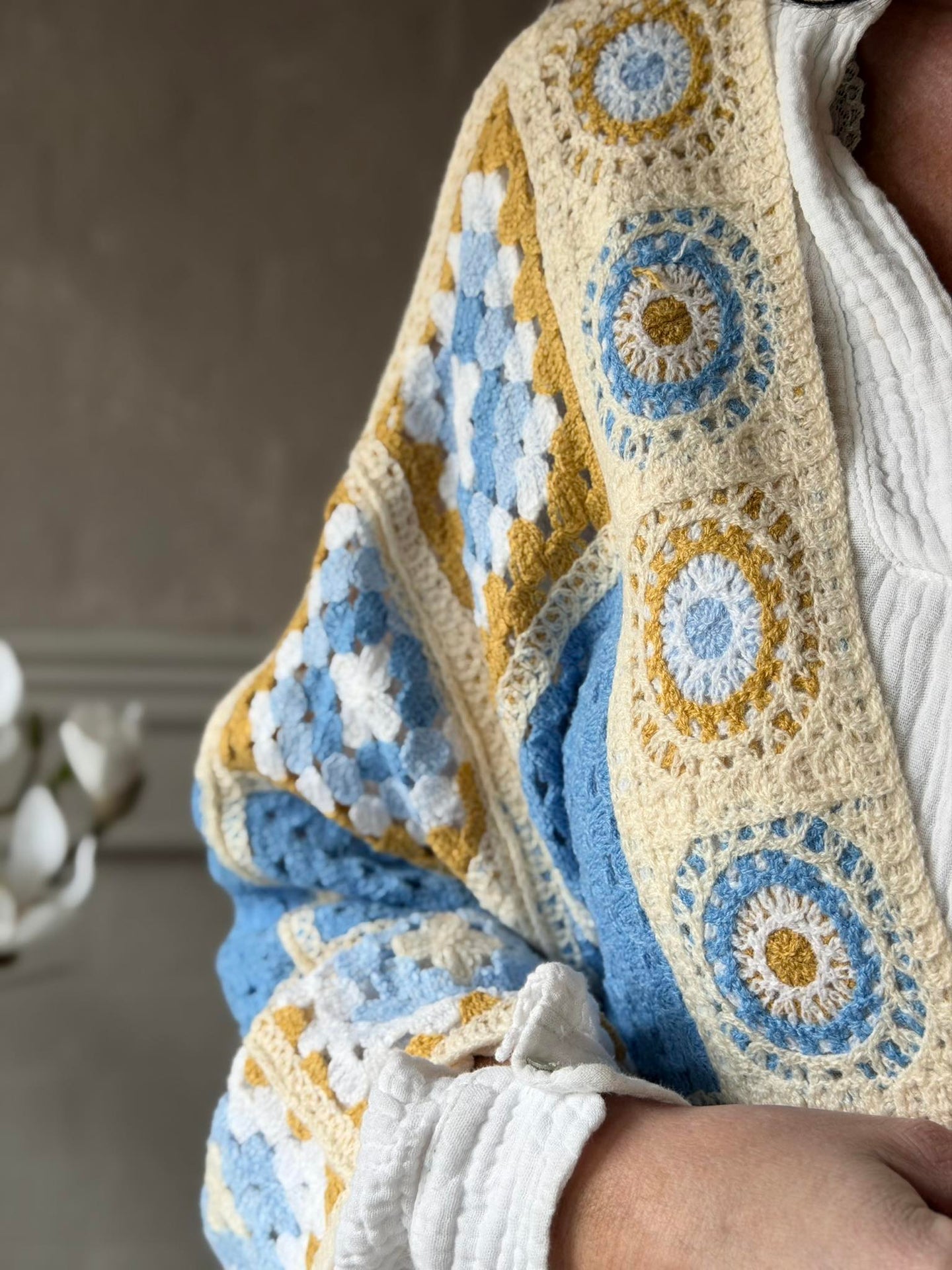 Cardigan Boho - Blue
