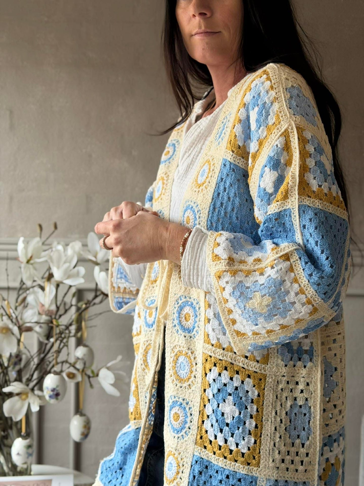Cardigan Boho - Blue