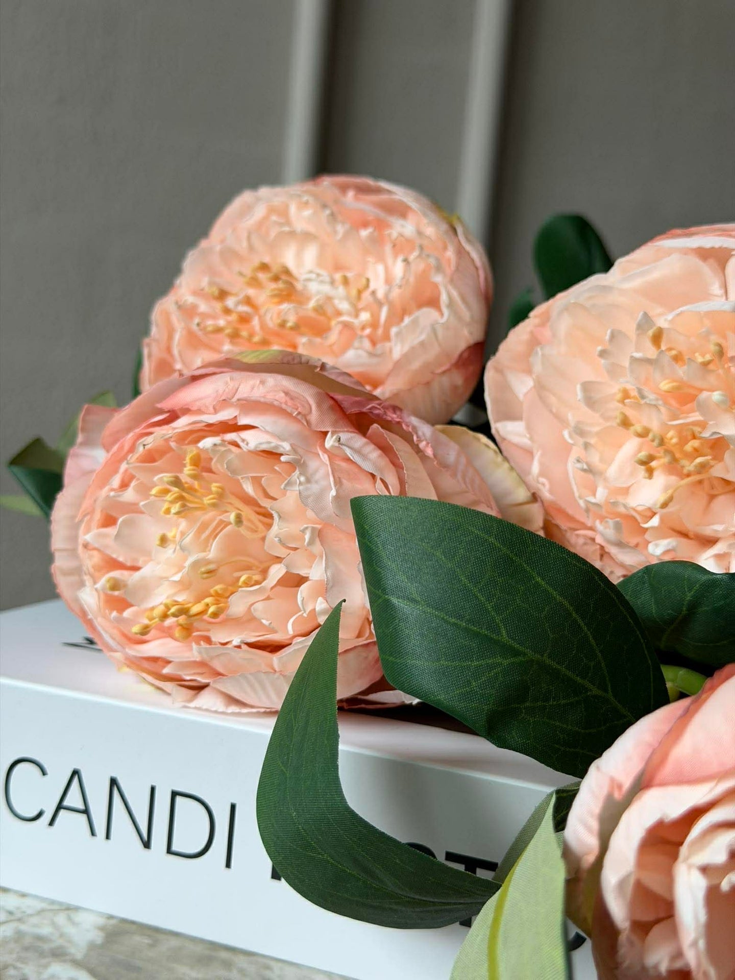 Blomst Peon - Sart rosa 70 cm