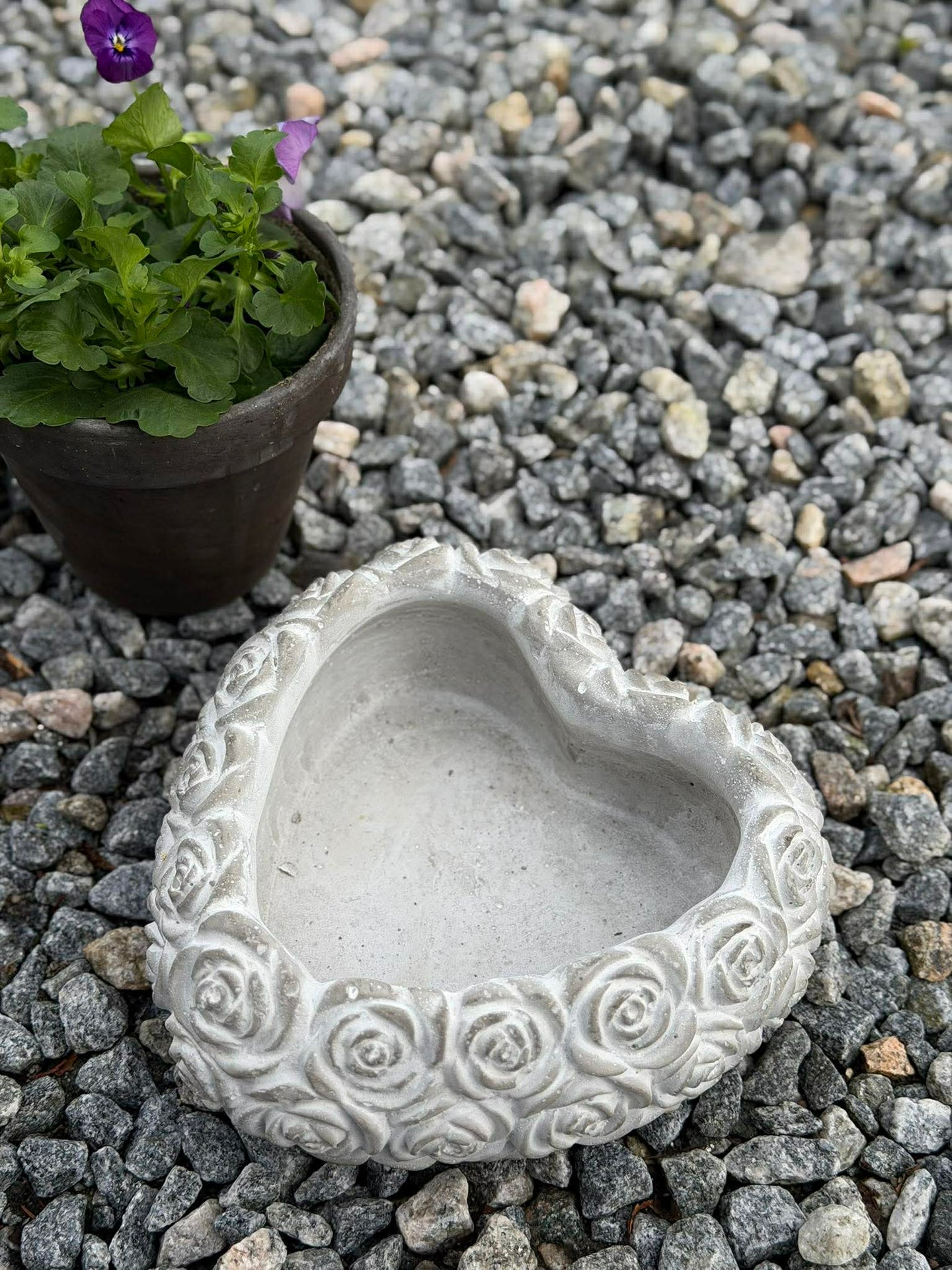 Hjerte med roser - Flere størrelser