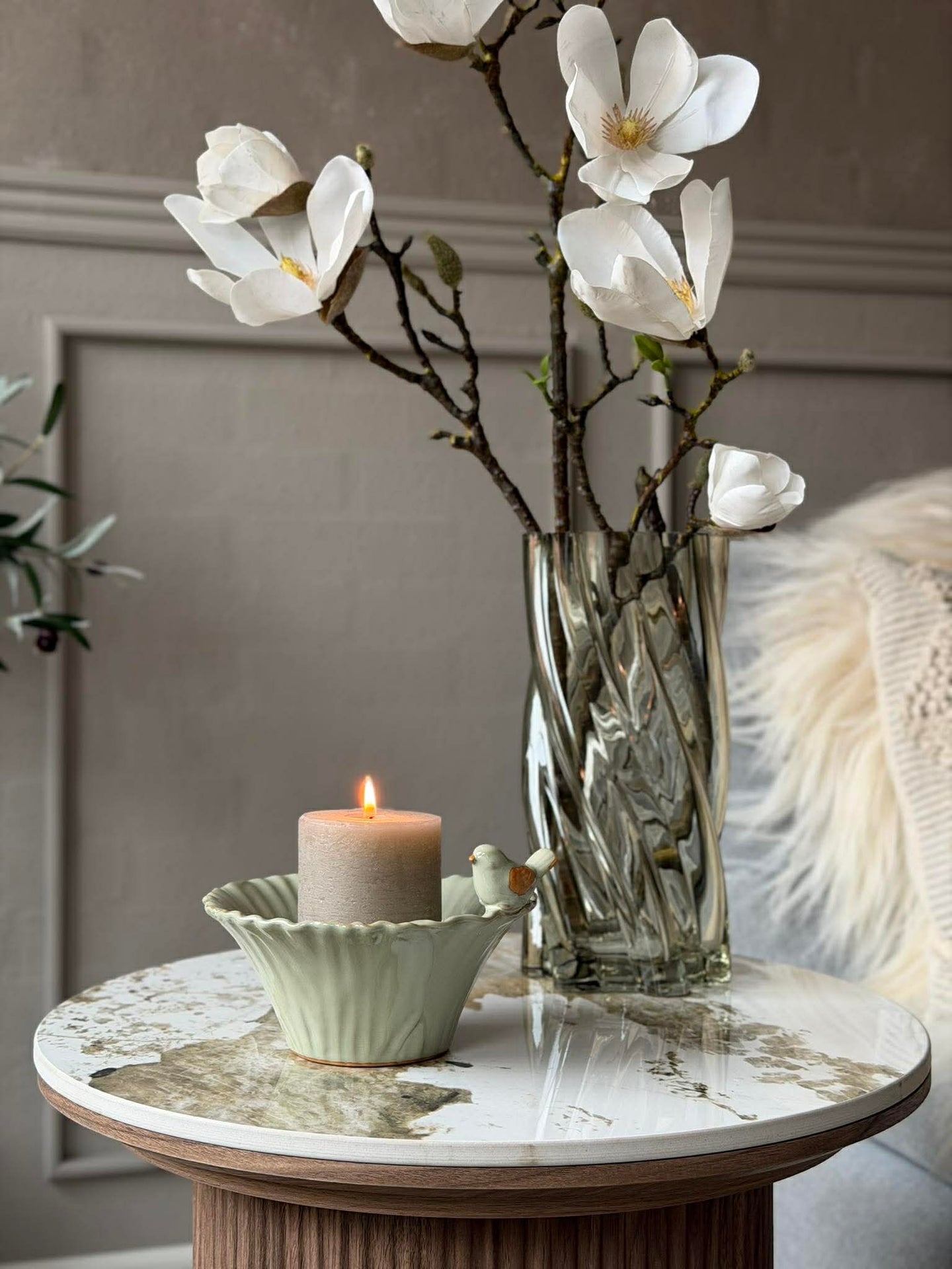 Skjuler med fugl - Grønn