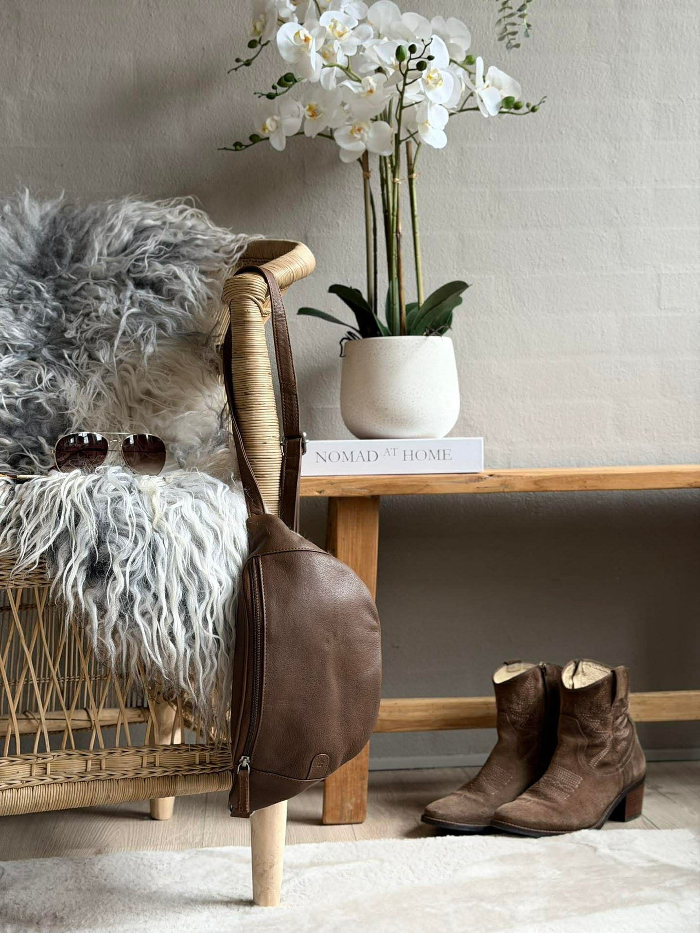 Bumbag Misse - Coffee / Silver