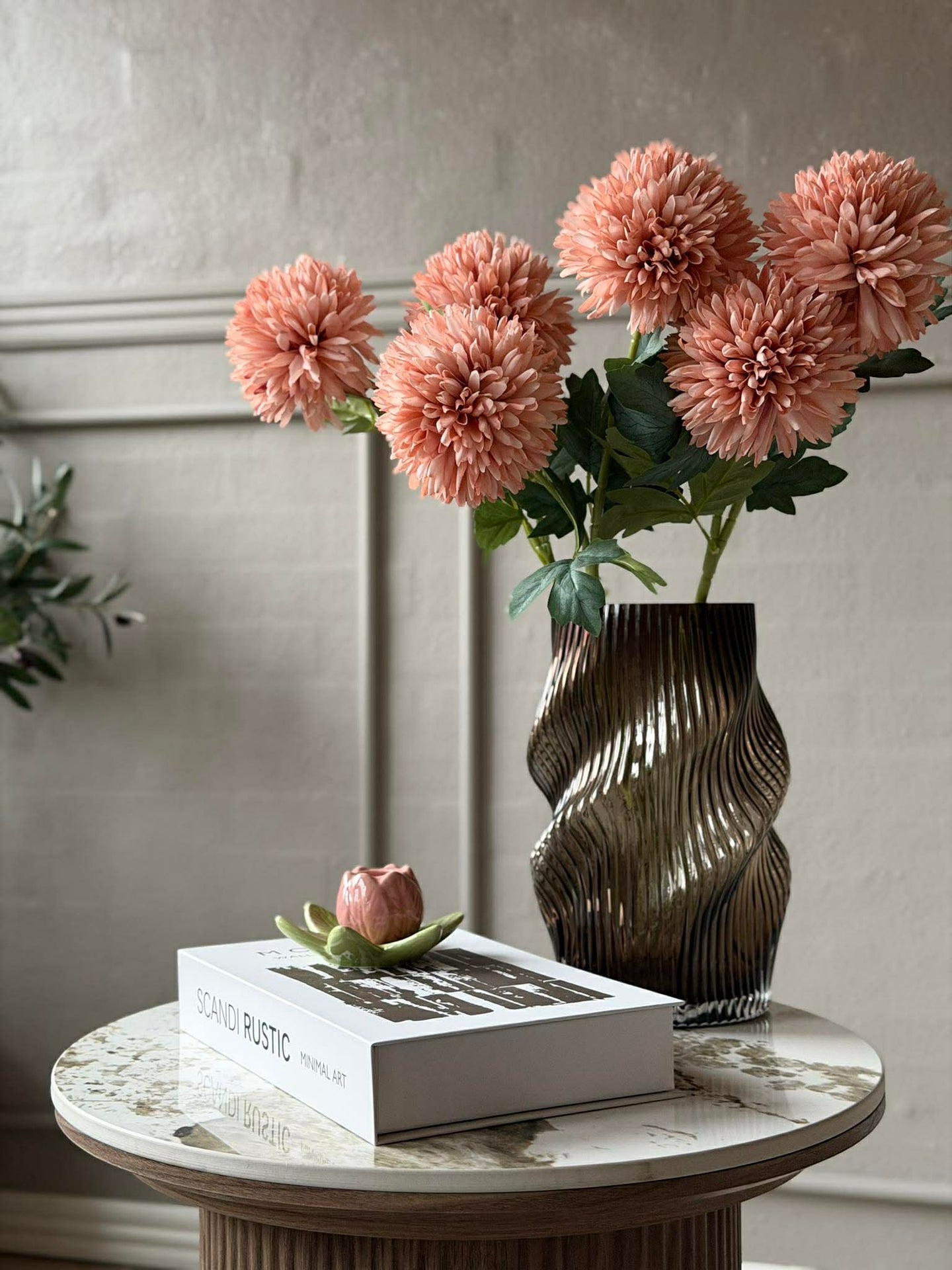 Blomst stilk 53 cm - Rosa