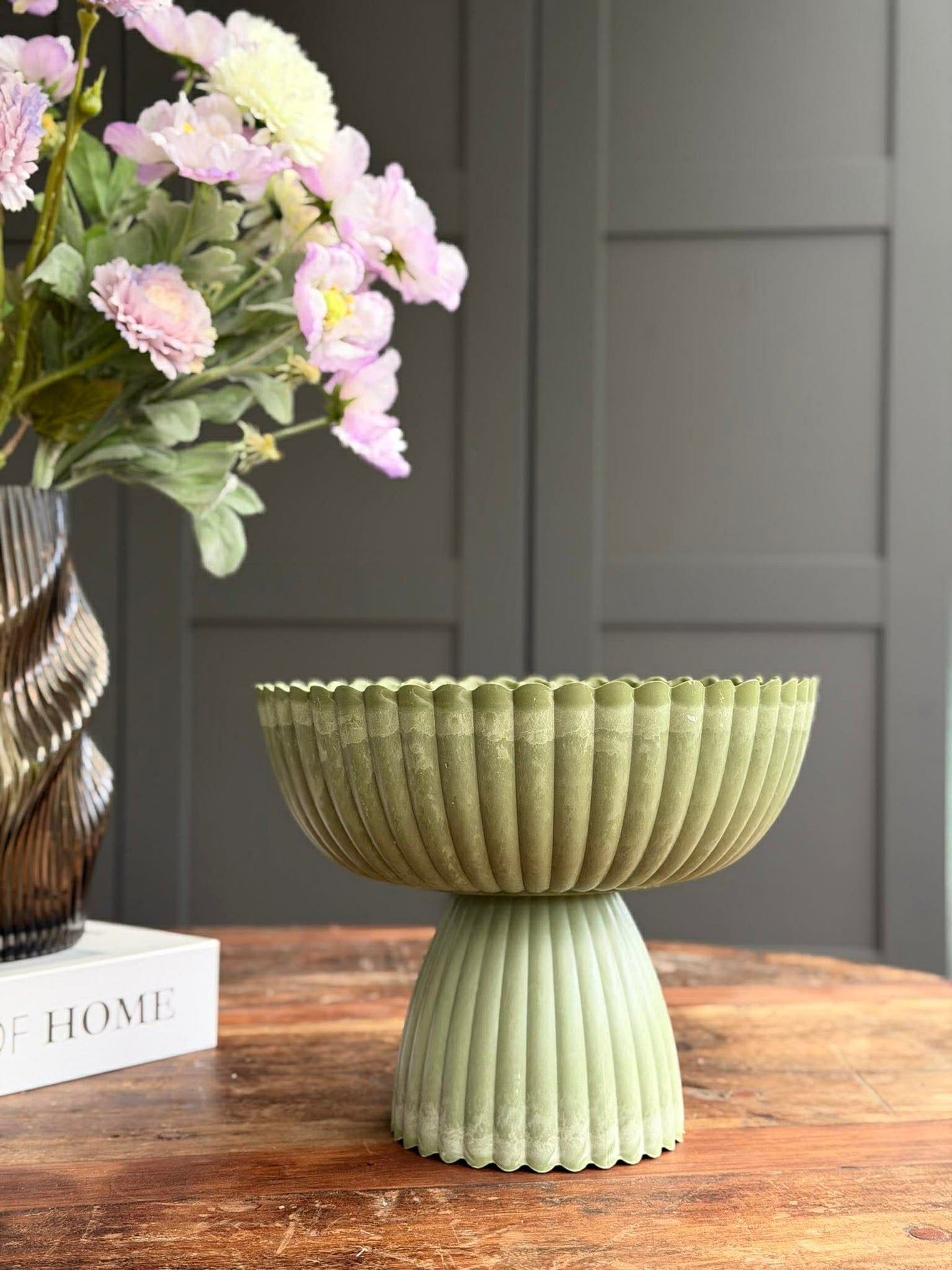 DIY-oppsats i betong-look - Grønn