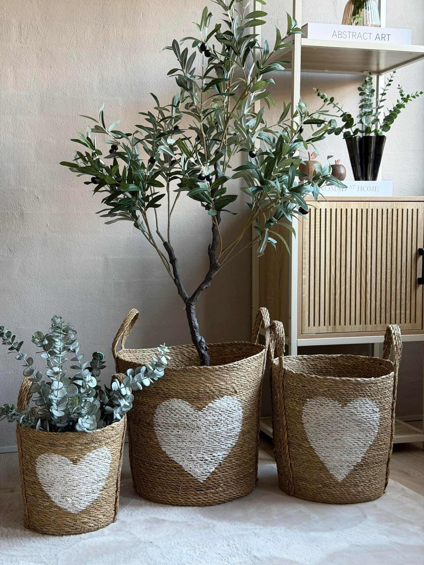 Kurvesett med hjerte - Sett 3 stk