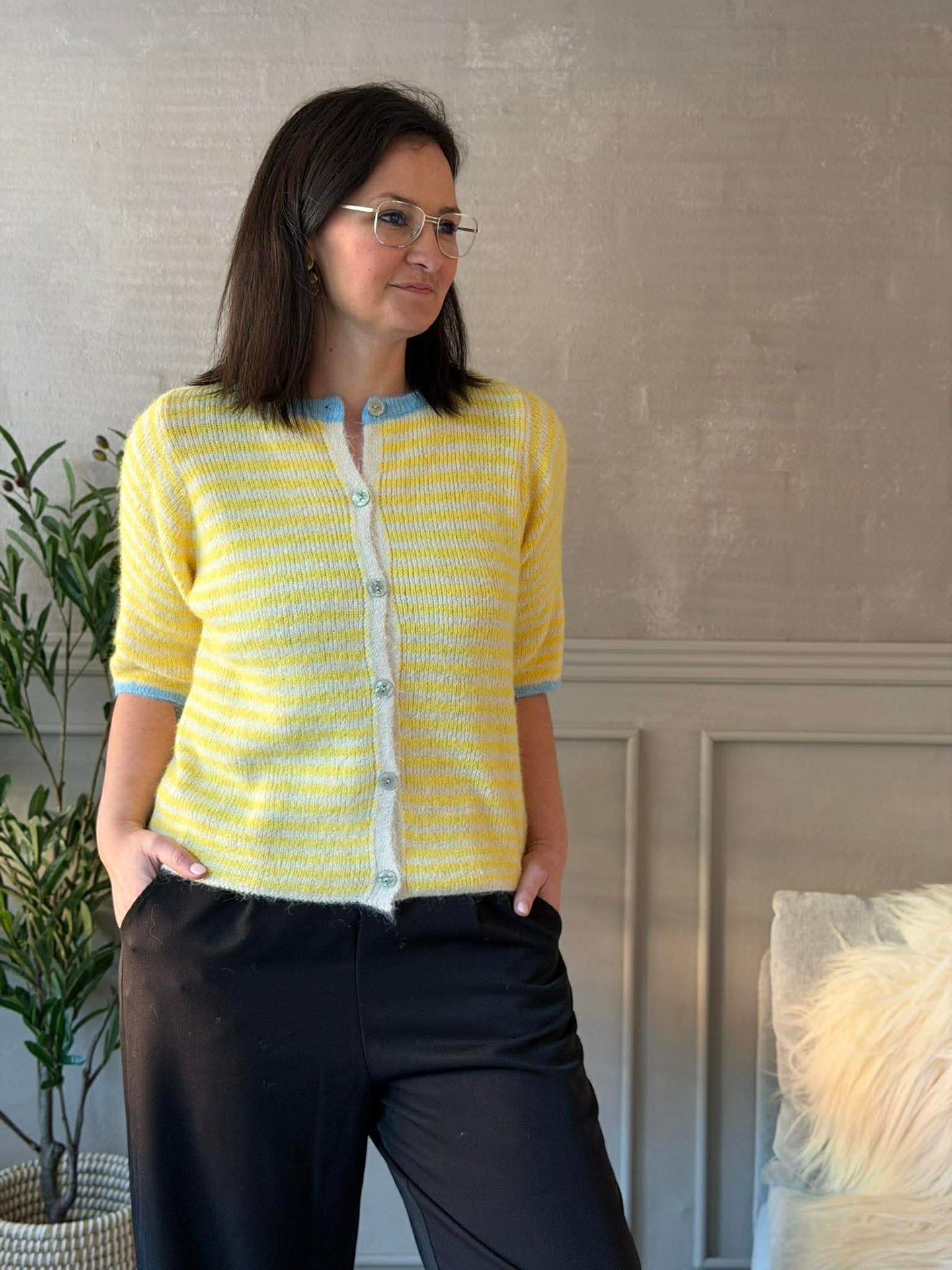 Strikk Susanne gul