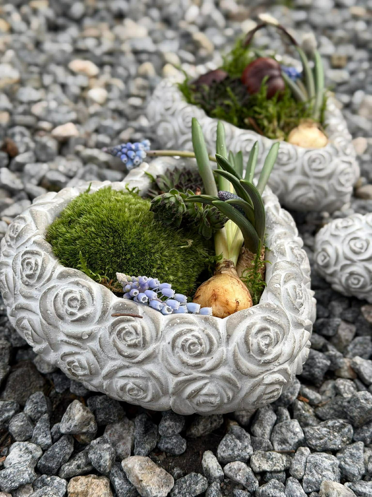 Hjerte med roser - Flere størrelser