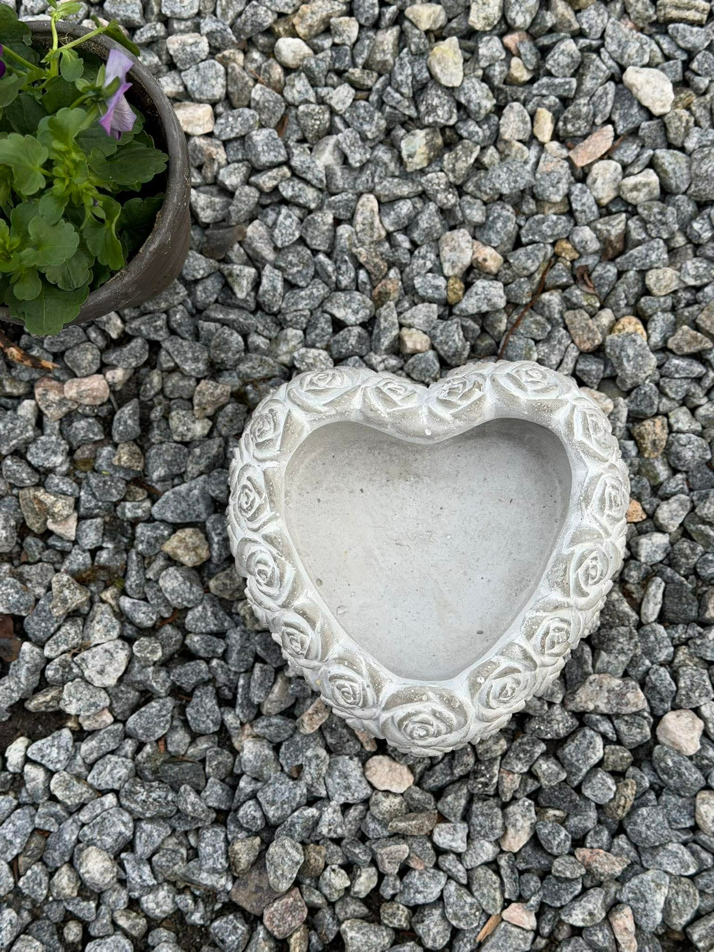 Hjerte med roser - Flere størrelser