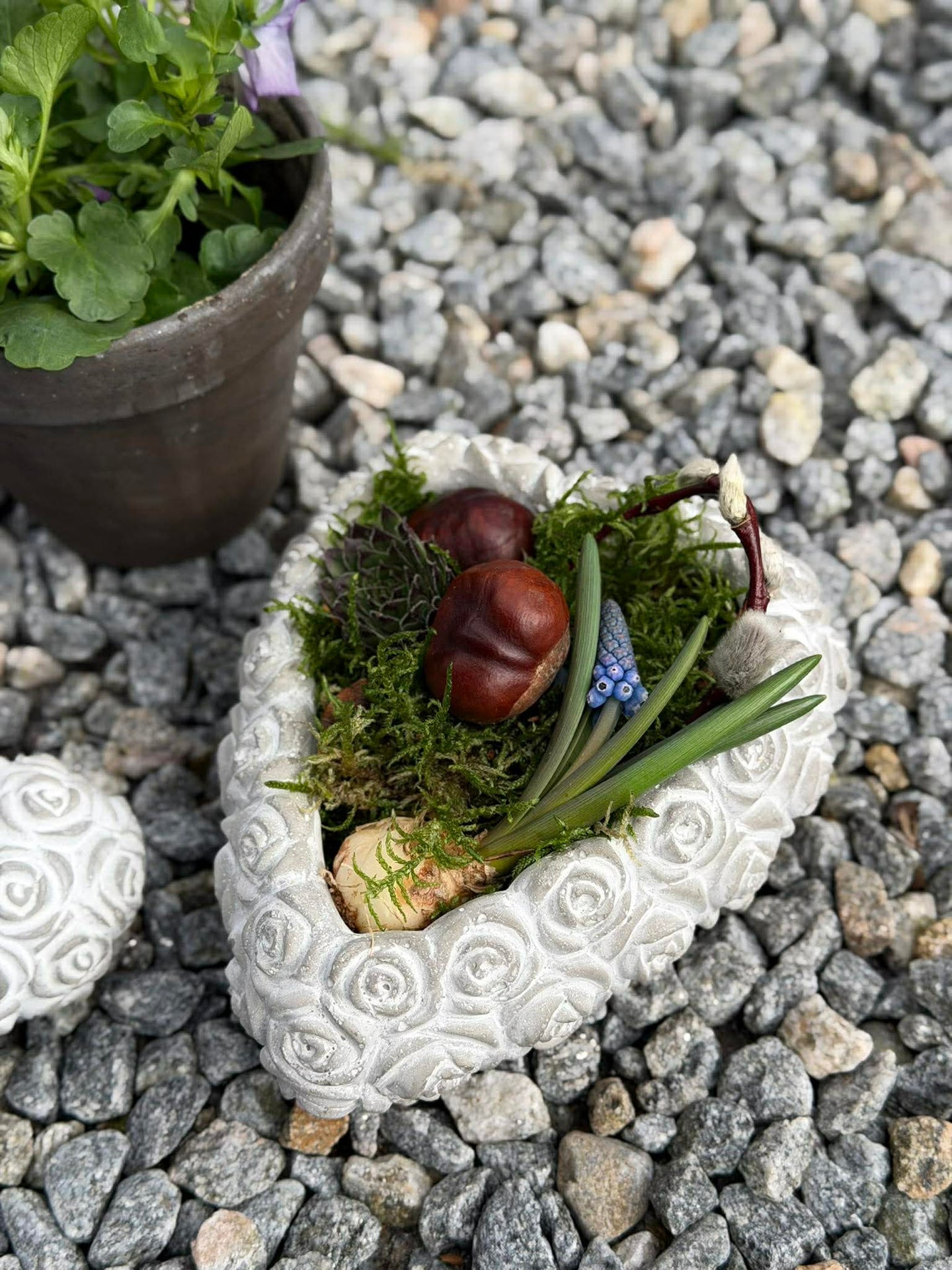 Hjerte med roser - Flere størrelser