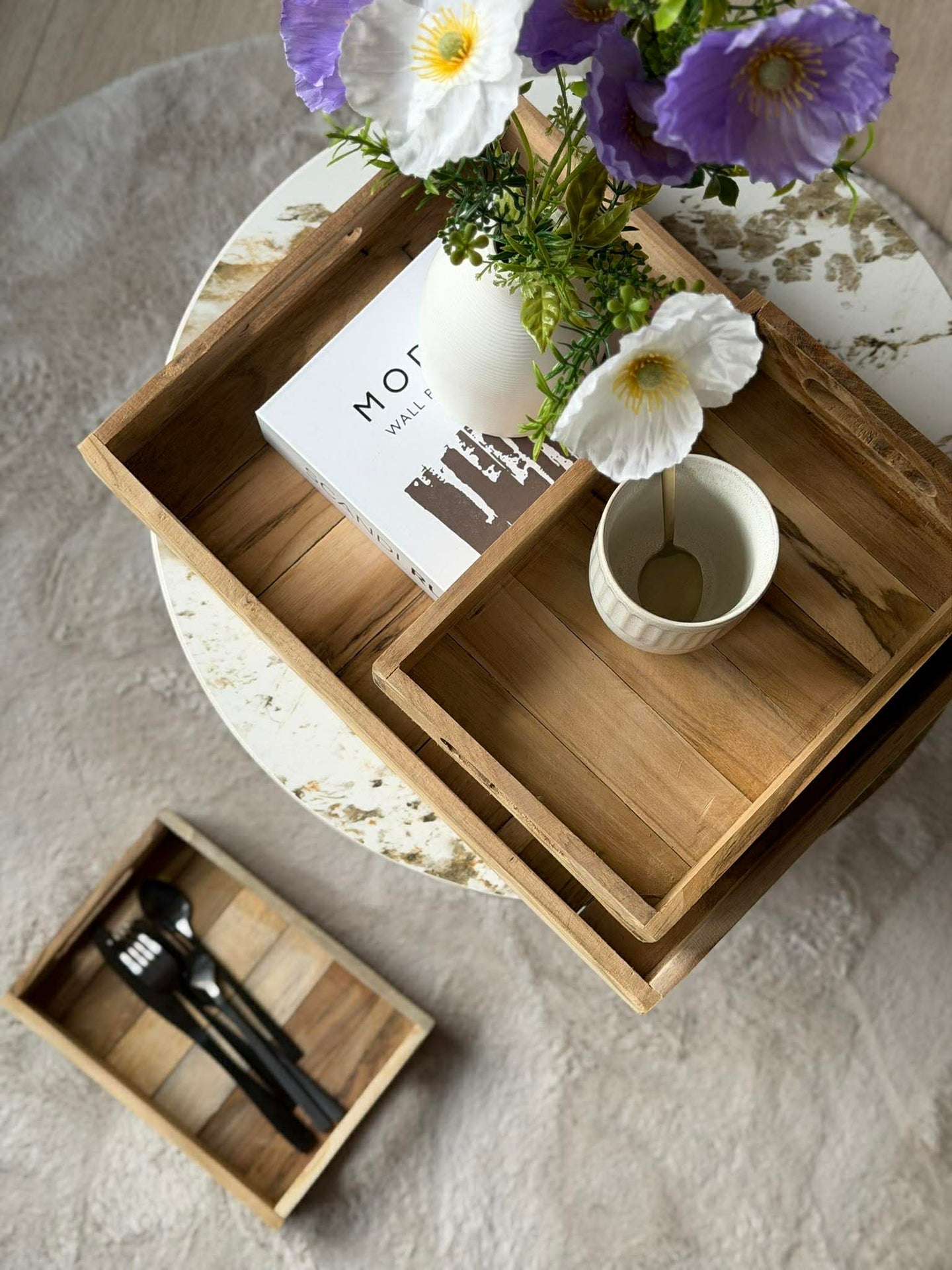 Brett Teak - Sett av 3 stk.