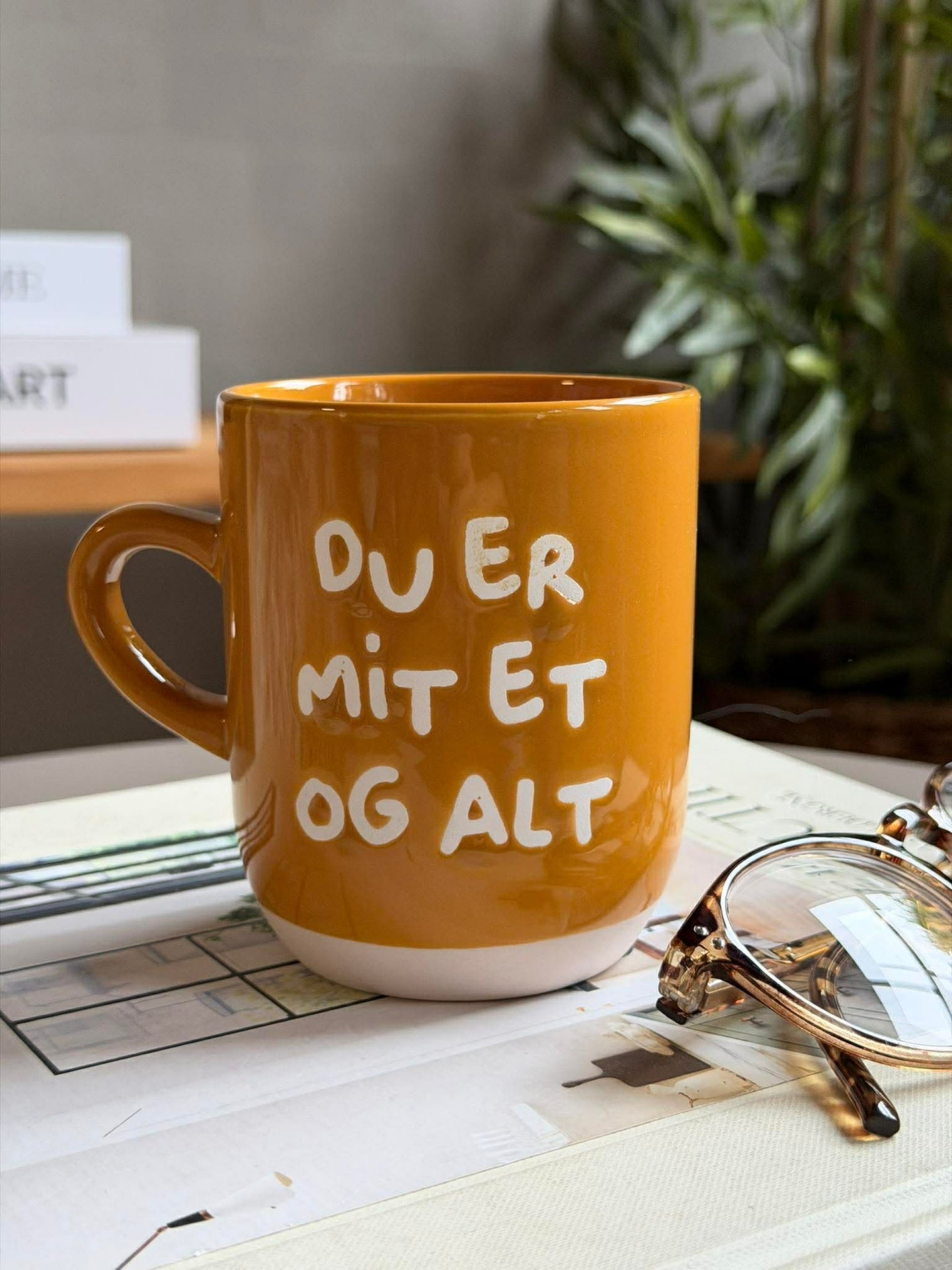 Krus DU ER MITT ET OG ALT - Gul