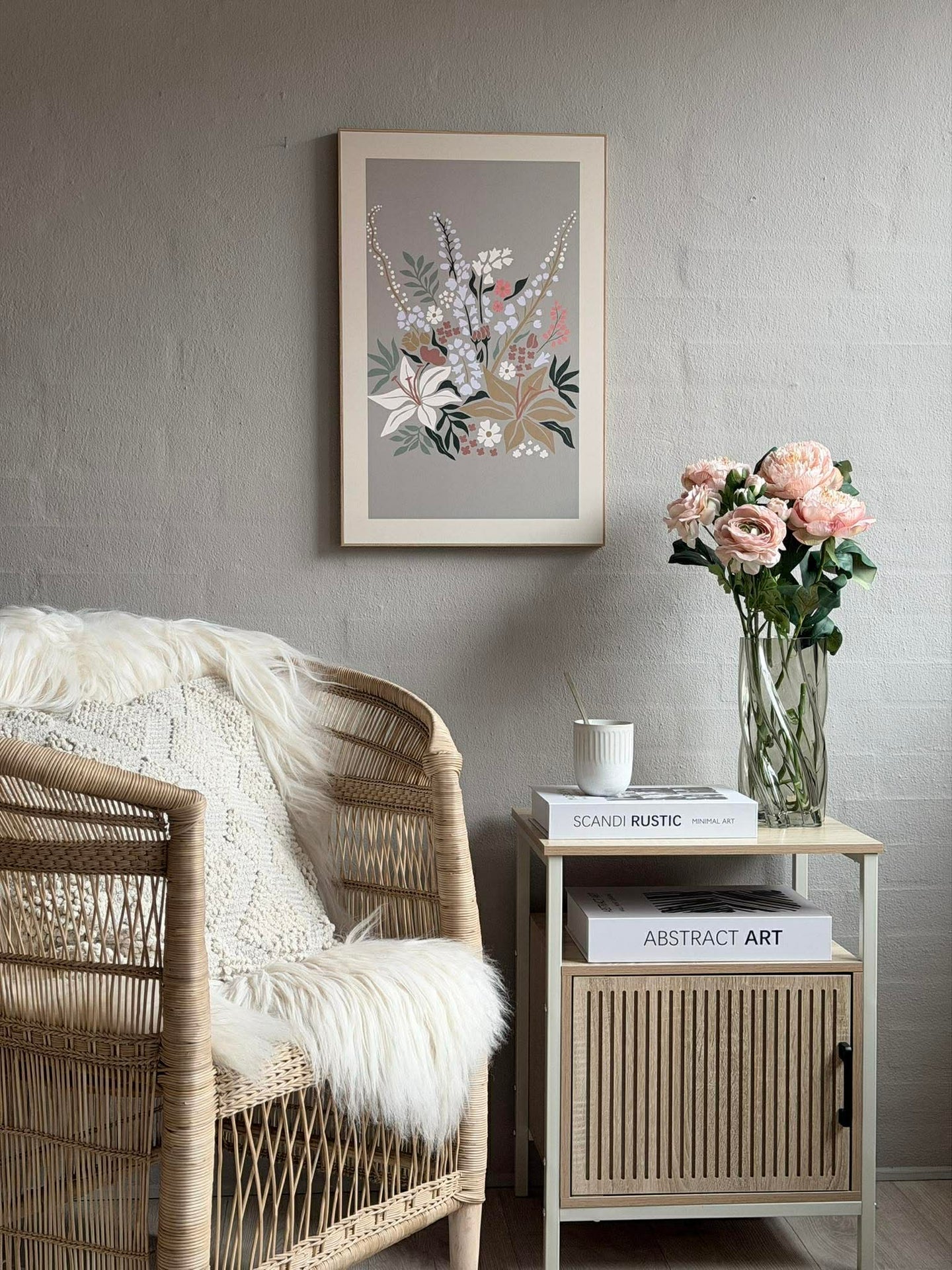 Bilde med blomster - Flere farger