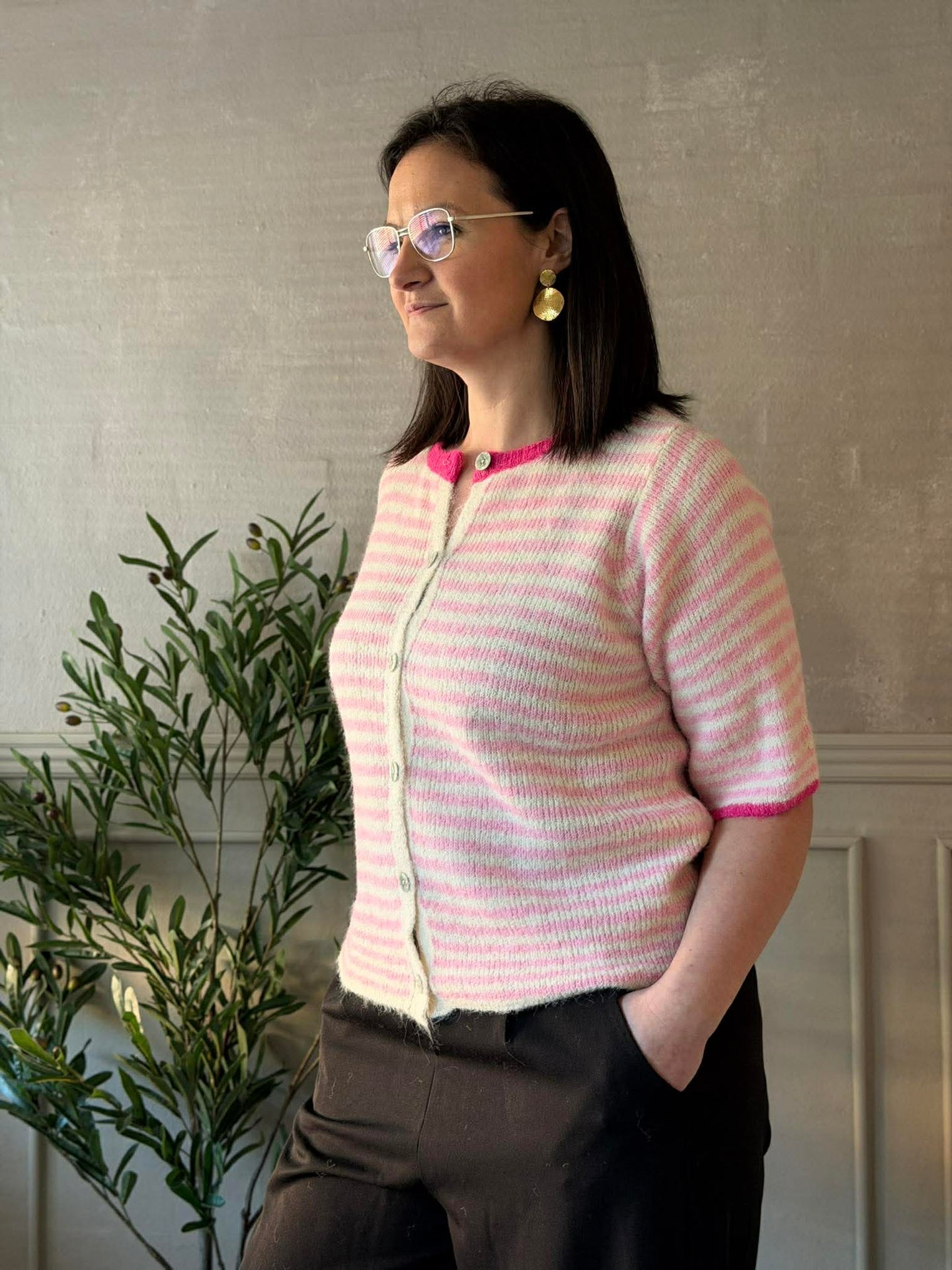 Strikk Susanne rosa