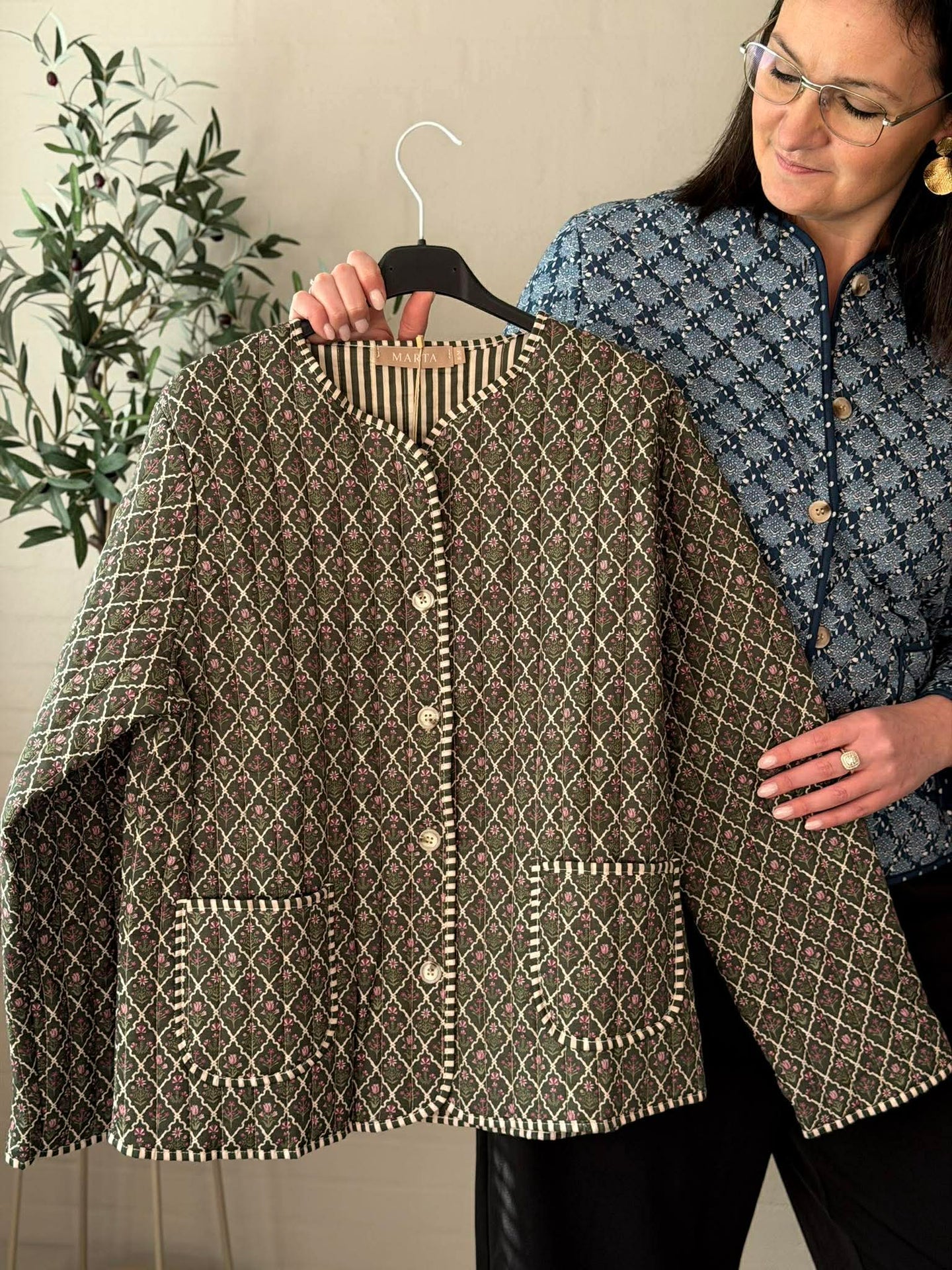 Jakke Quilt Military