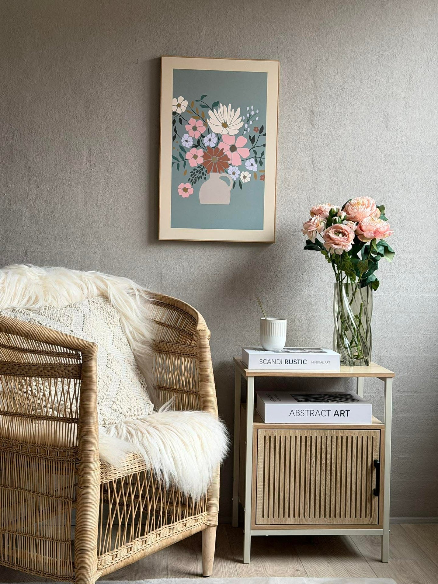 Bilde med blomster - Flere farger