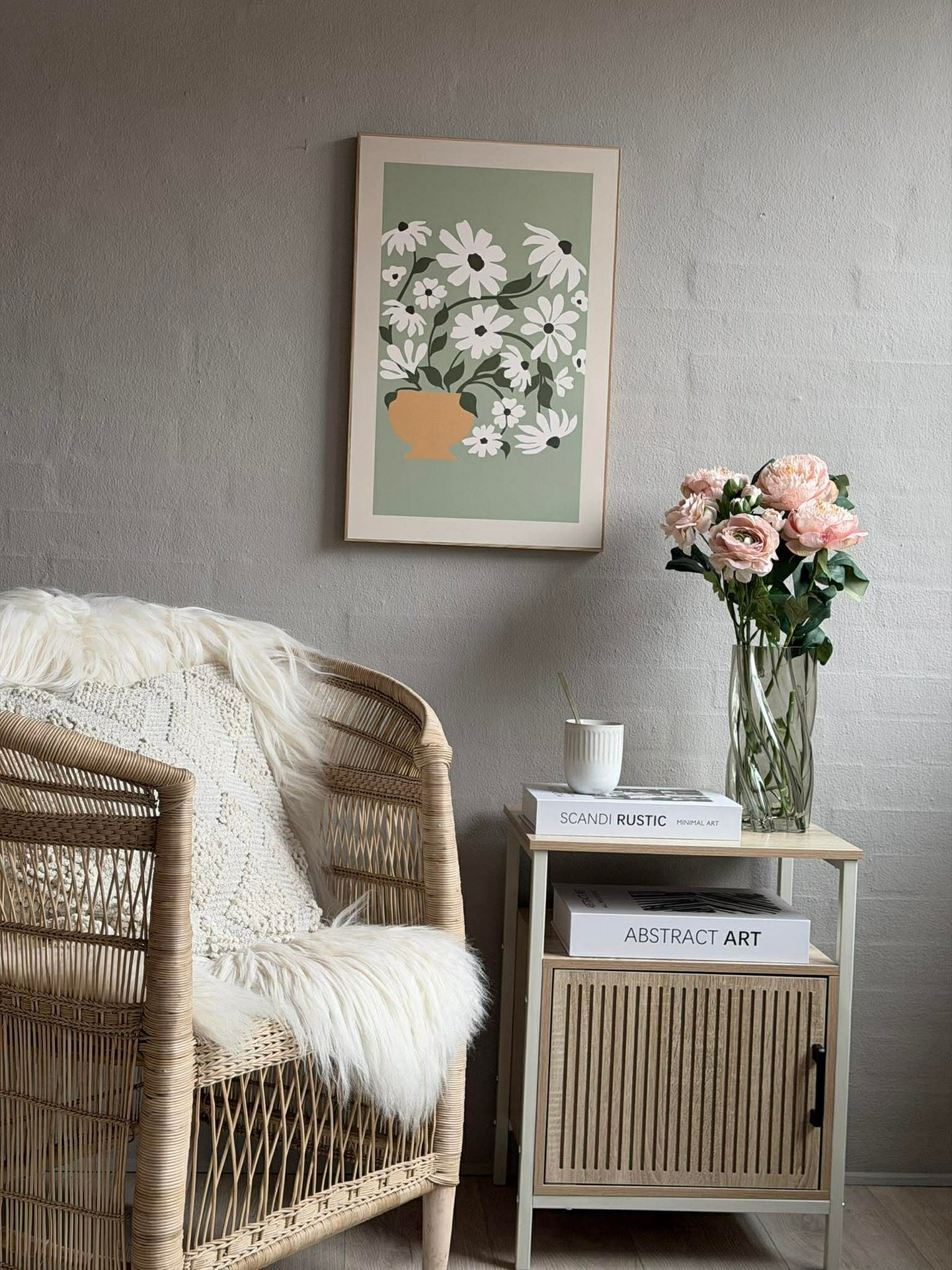Bilde med blomster - Flere farger