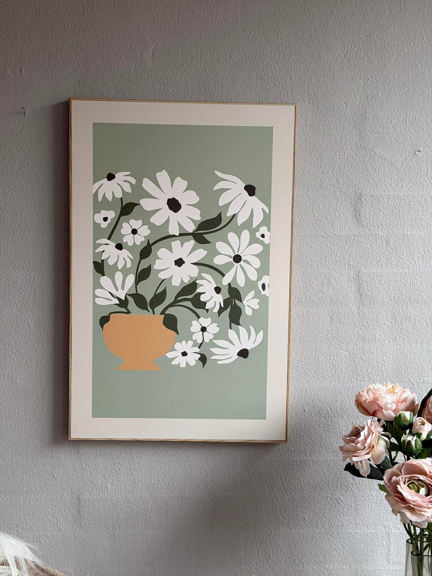 Bilde med blomster - Flere farger