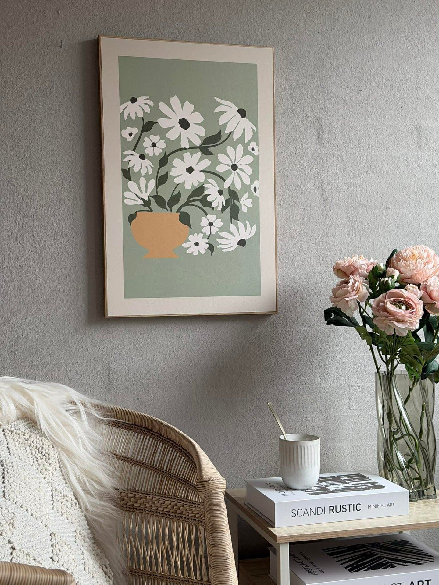 Bilde med blomster - Flere farger