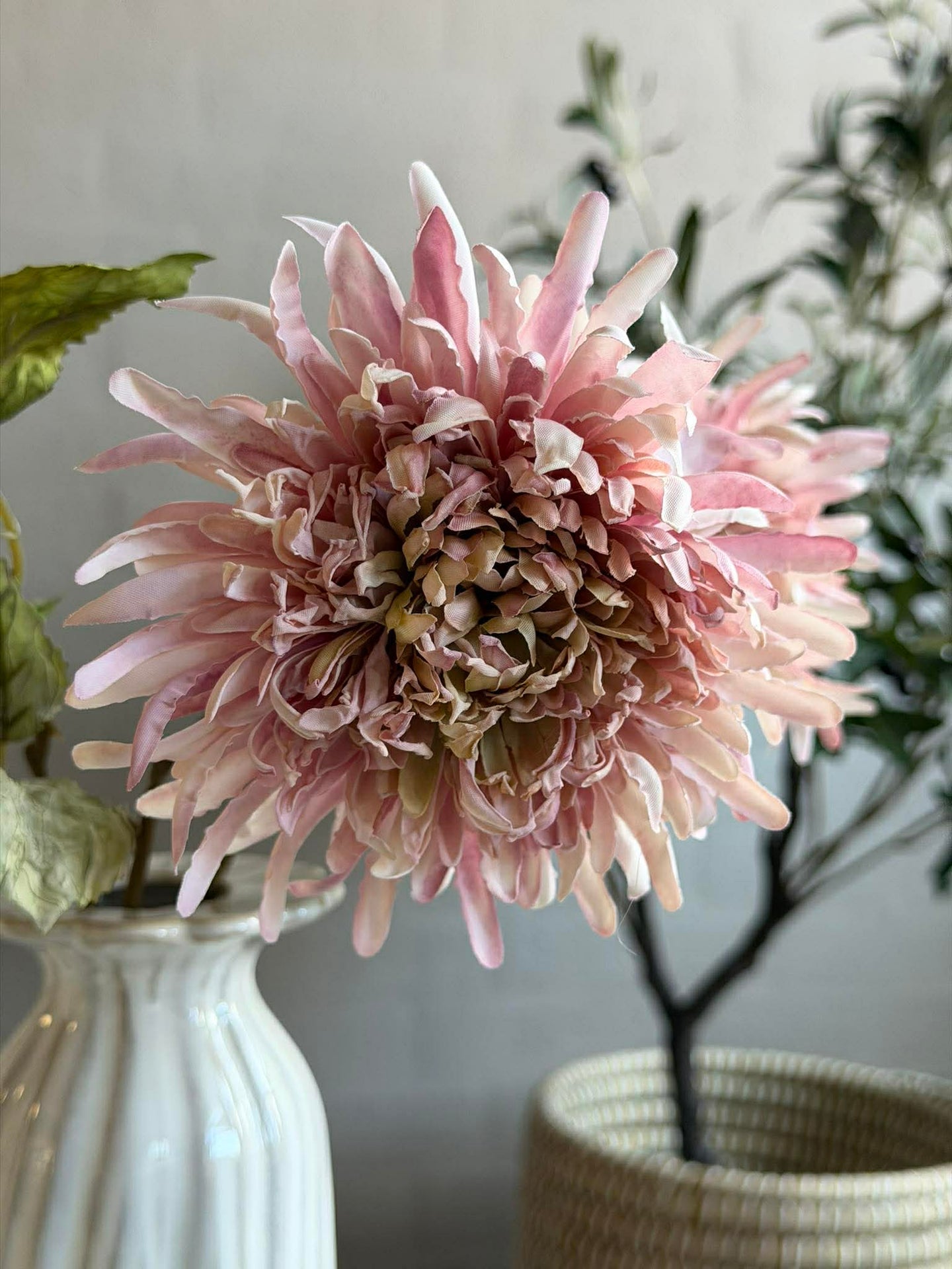 Krysantemum stilk 17 cm - Rosa