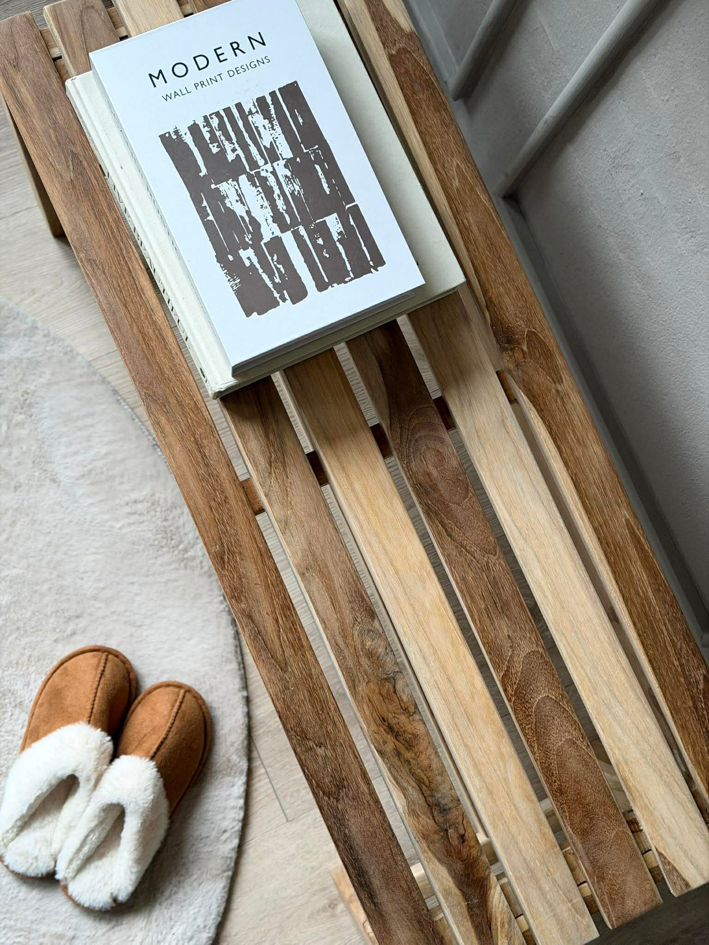 Benk i teak
