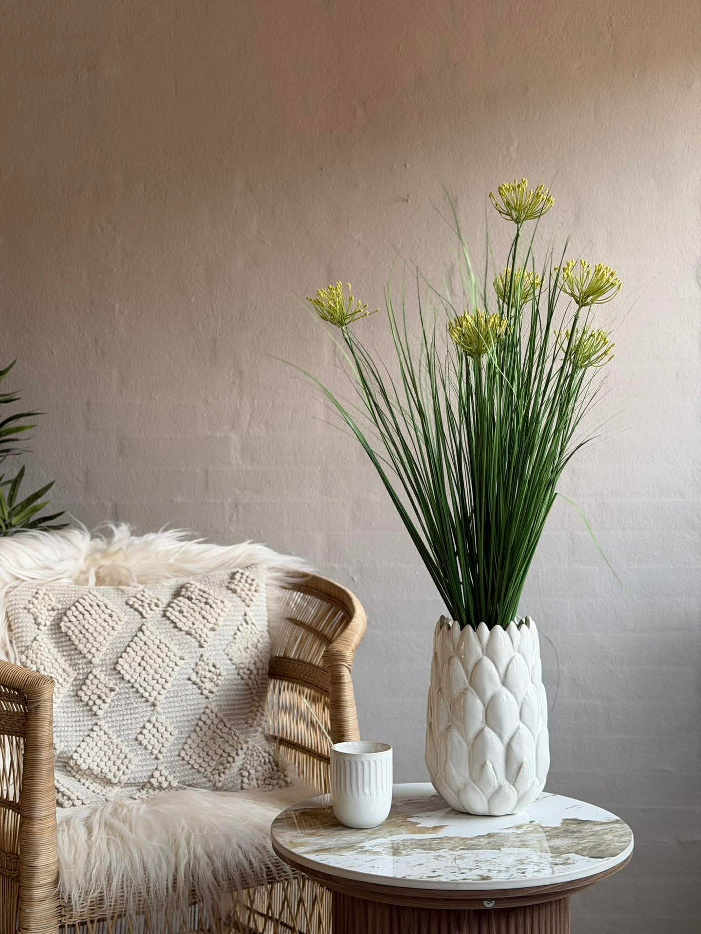 Skjermplante i bukett til inne og ute - 83 cm