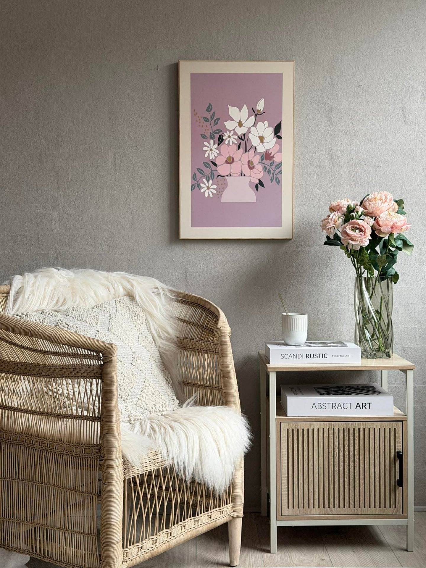Bilde med blomster - Flere farger