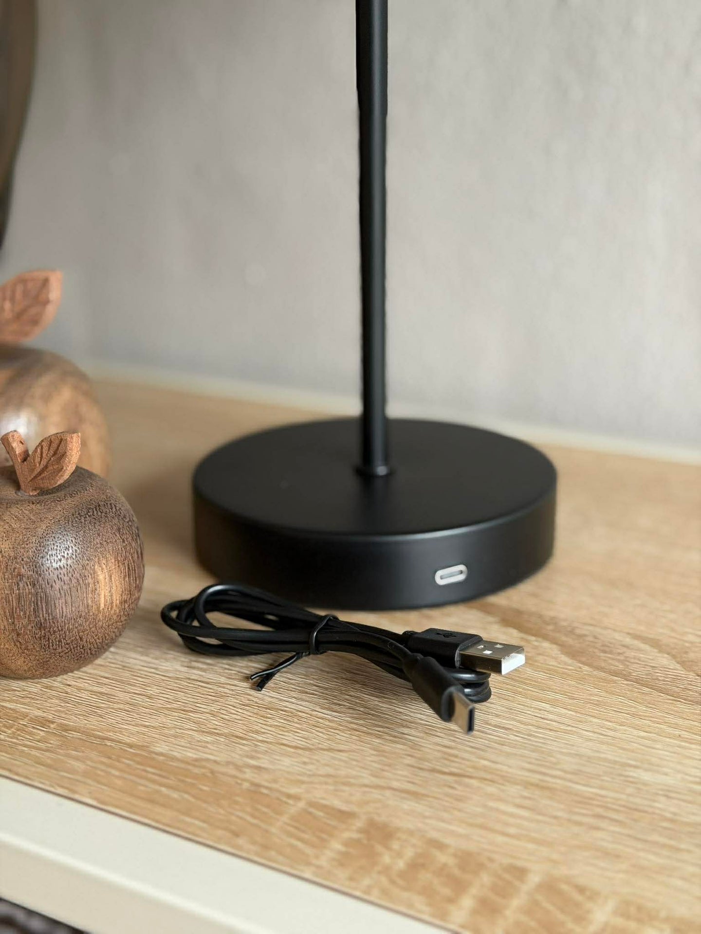 Bordlampe med touch - Large Svart