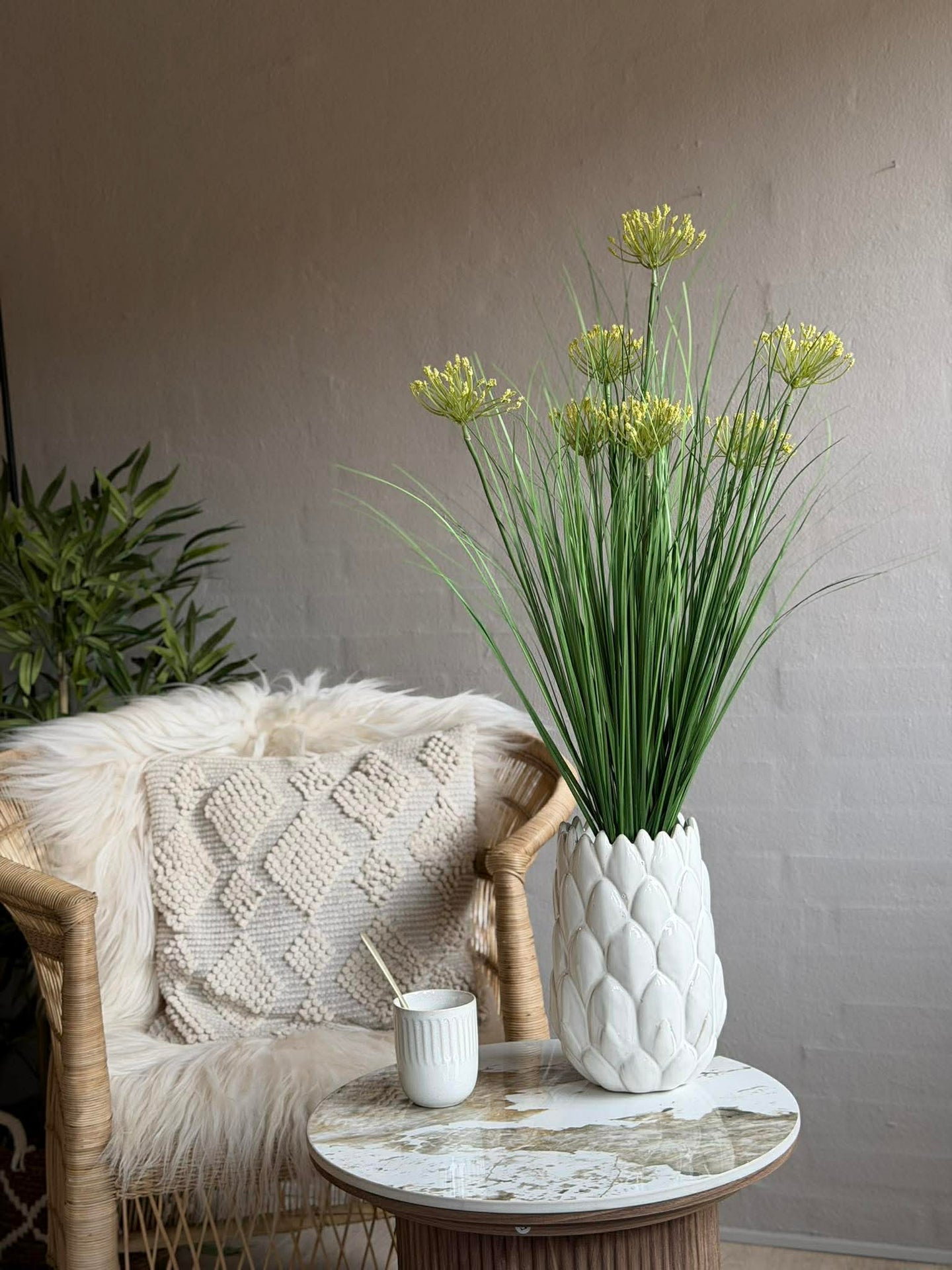 Skjermplante i bukett til inne og ute - 83 cm