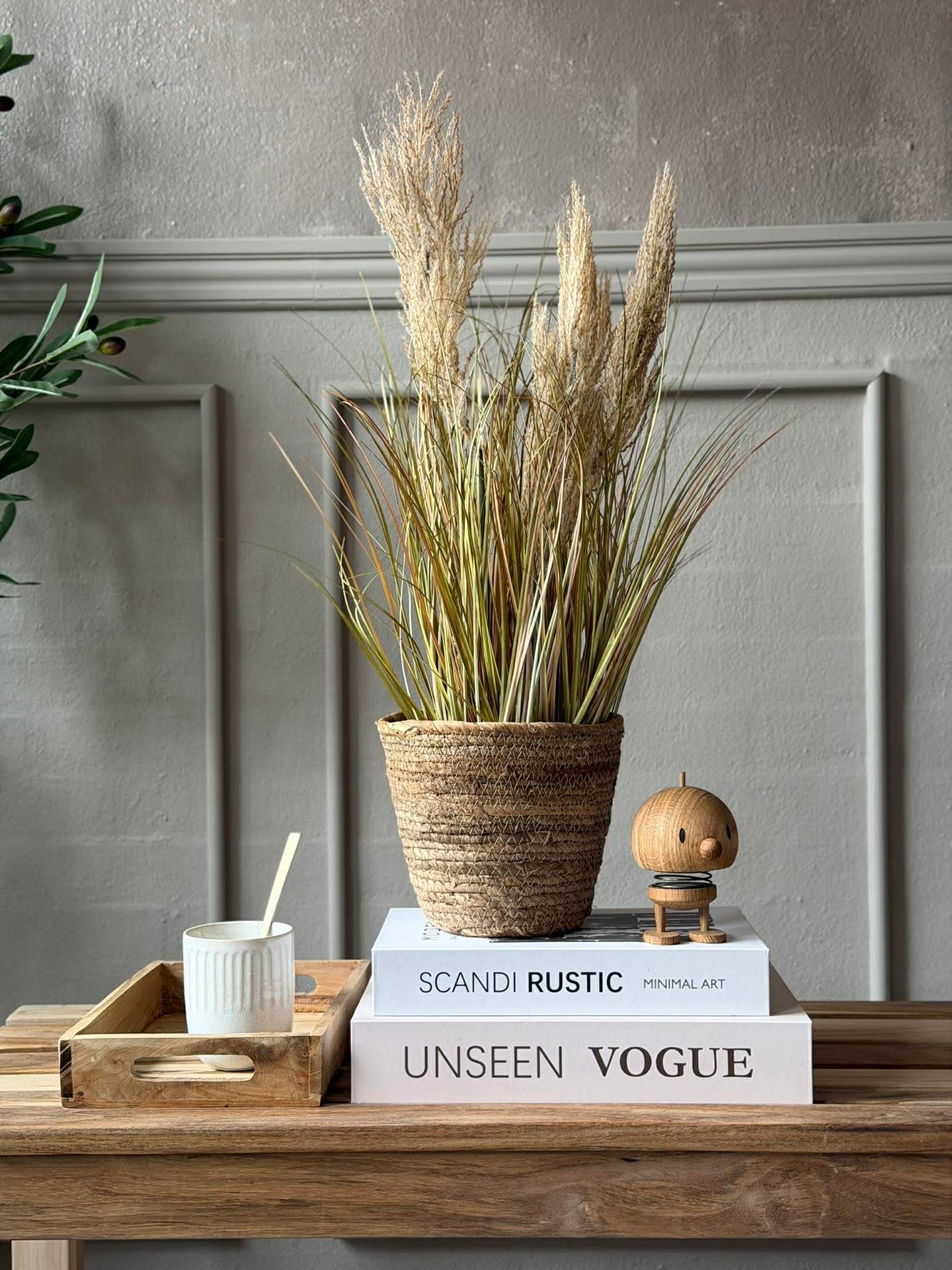 Pampas i potte til innendørs og utendørs - 60 cm