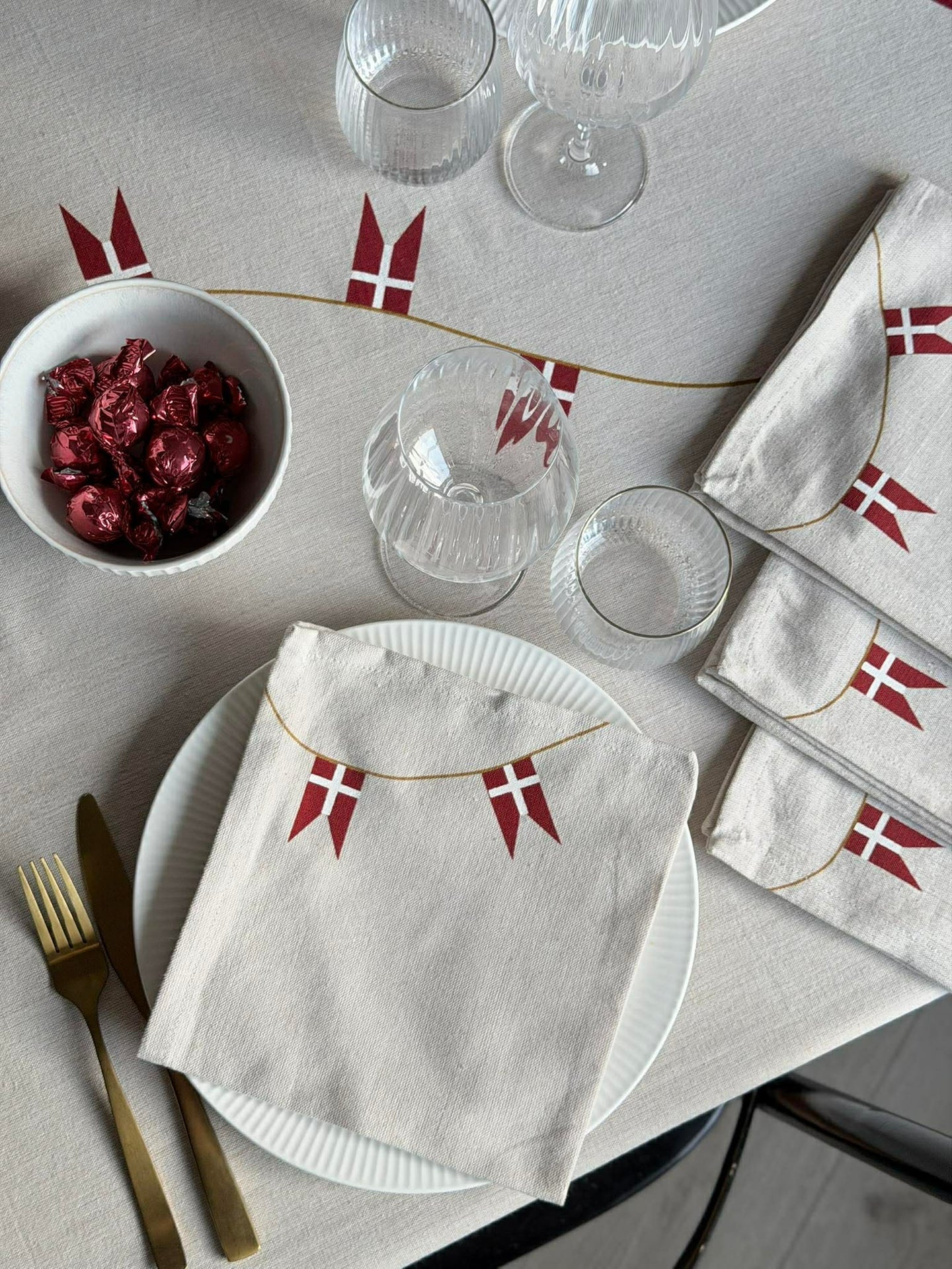 Duk med flagg - Flere størrelser