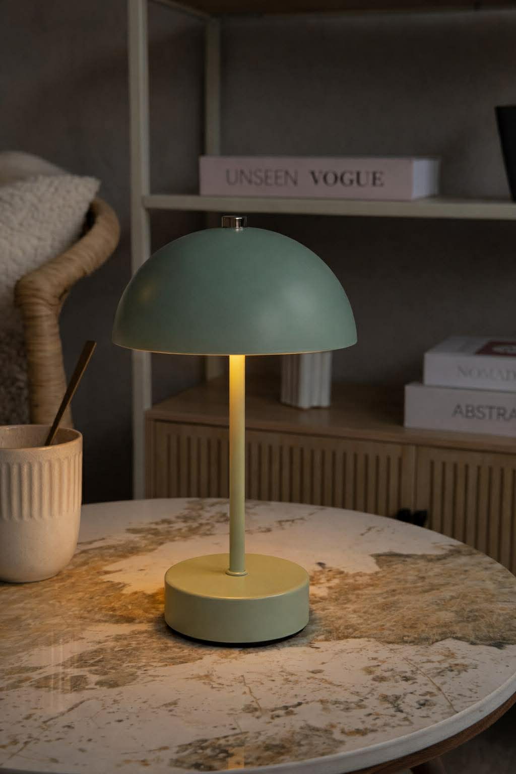 Bordlampe med touch - Grønn