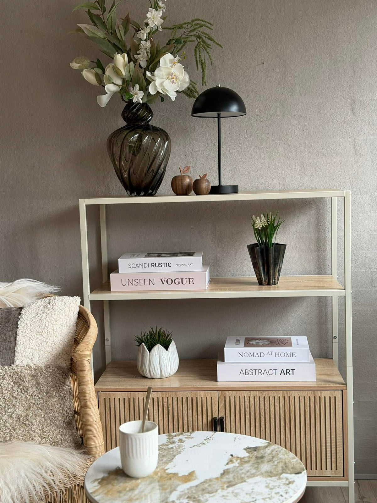 Bordlampe med touch - Large Svart