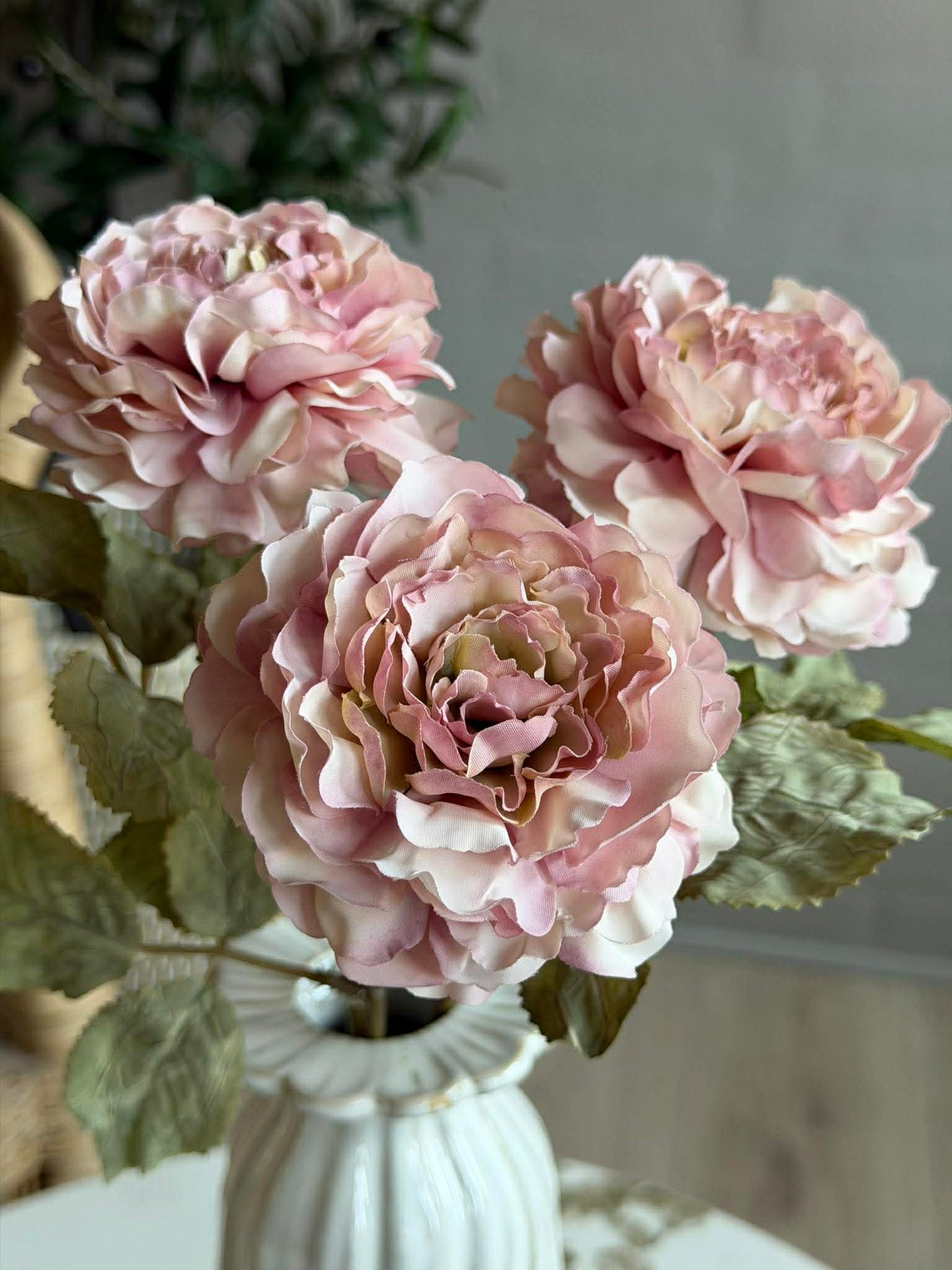 Rose 38 cm – Støvet rosa