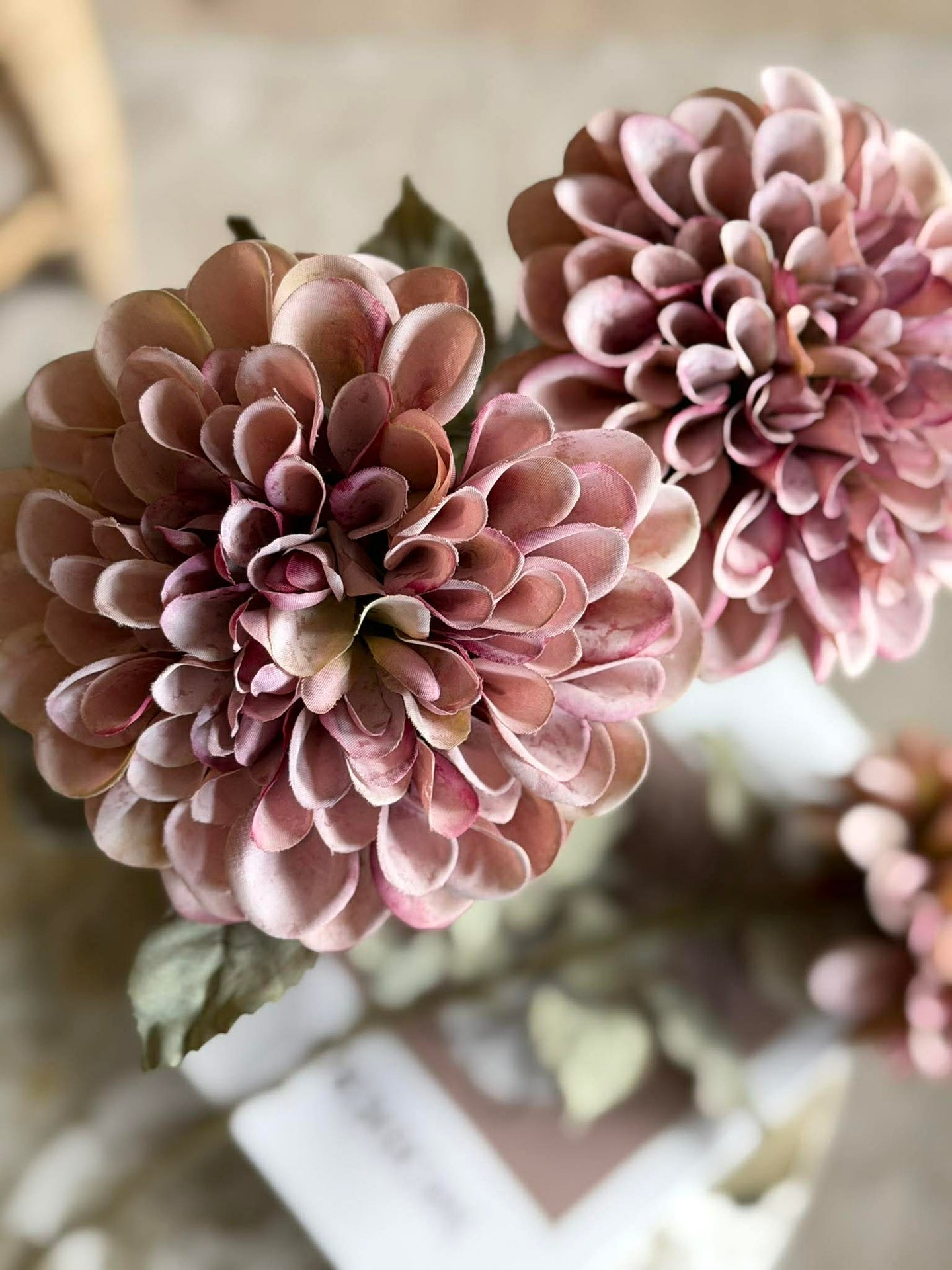 Blomst Dahlia 64 cm - Rosa
