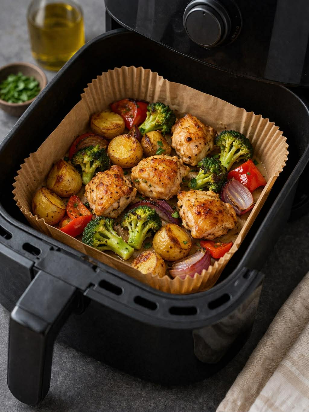 Airfryer Bakepapir Firkantet - 50 ark