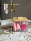 Makeup-organiser med svamper - Firkantet