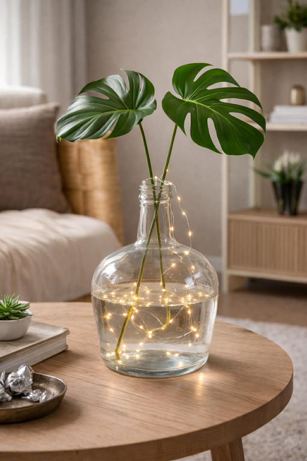 Vase av resirkulert glass