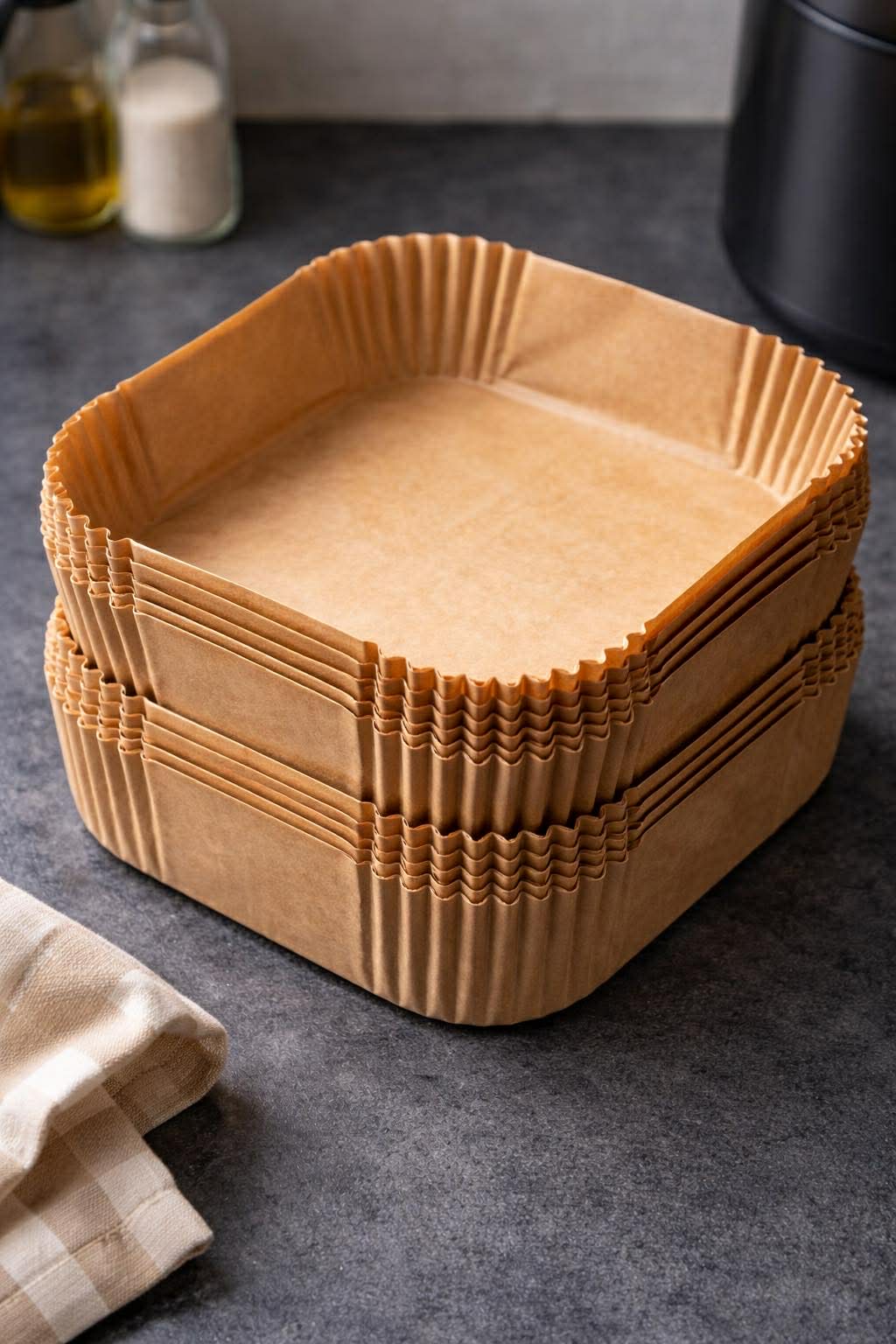 Airfryer Bakepapir Firkantet - 50 ark