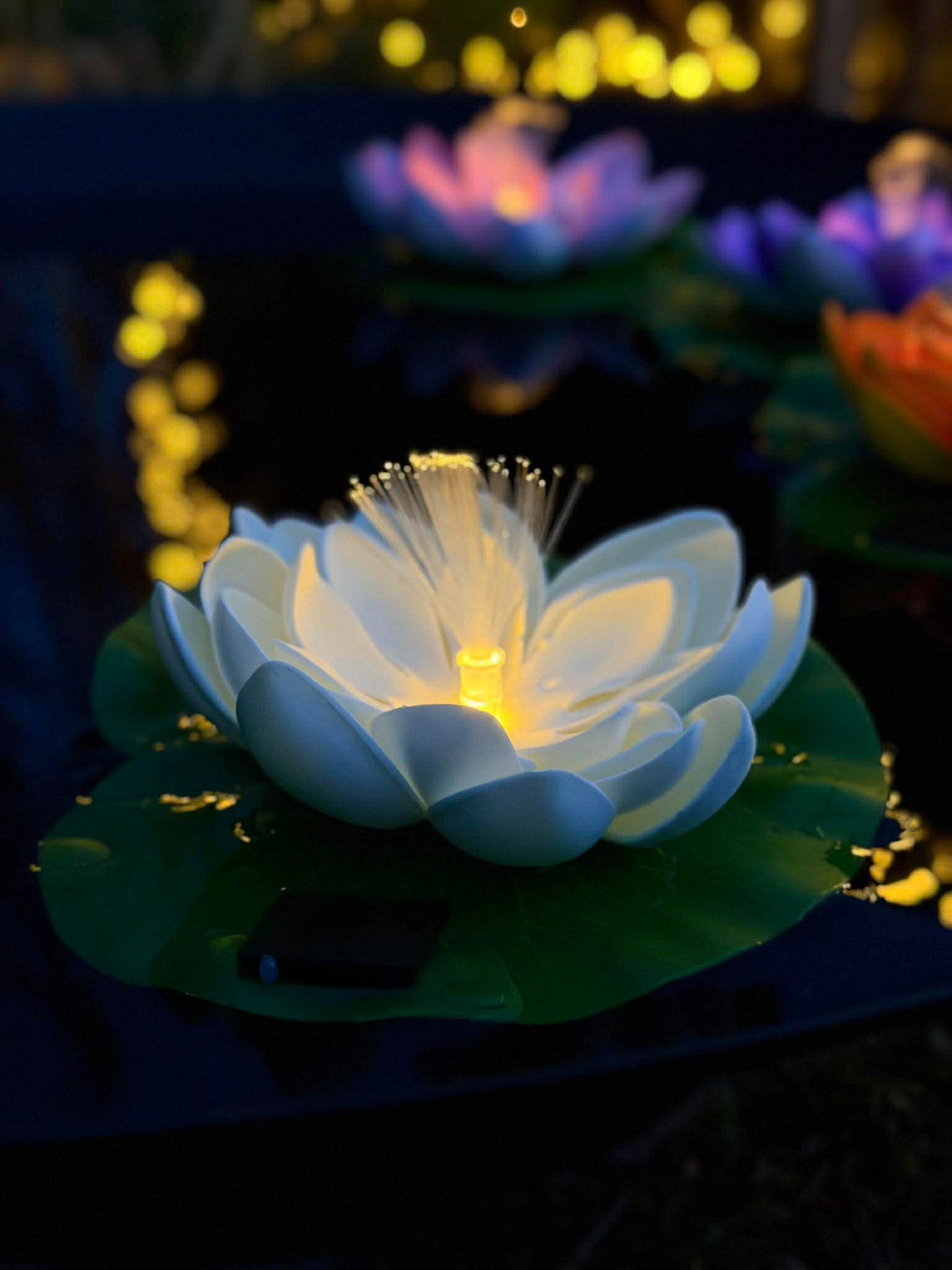 Lotus med solceller - Flere farger