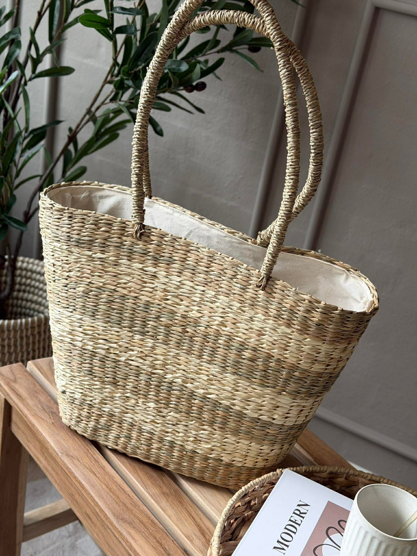 Shopper - Sjøgress Striper
