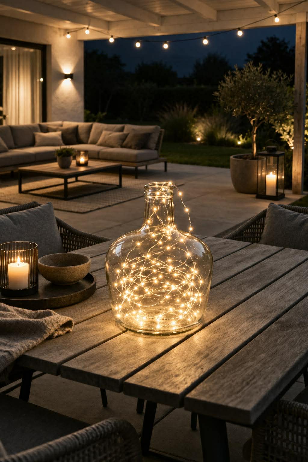 Vase av resirkulert glass